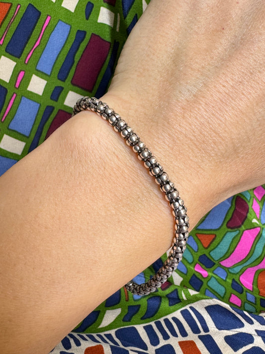 925 silver dot bracelet