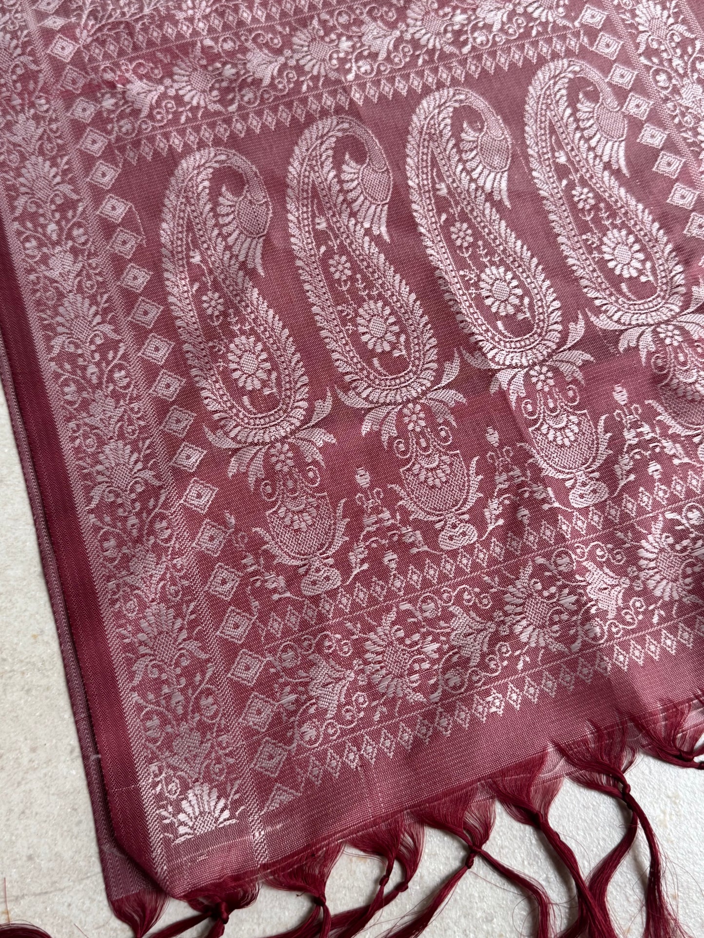 Pashmina stola India rosa