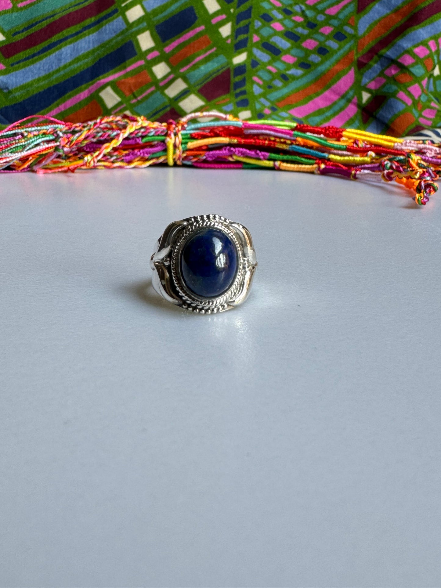 925 silver ring lapis lazuli E83