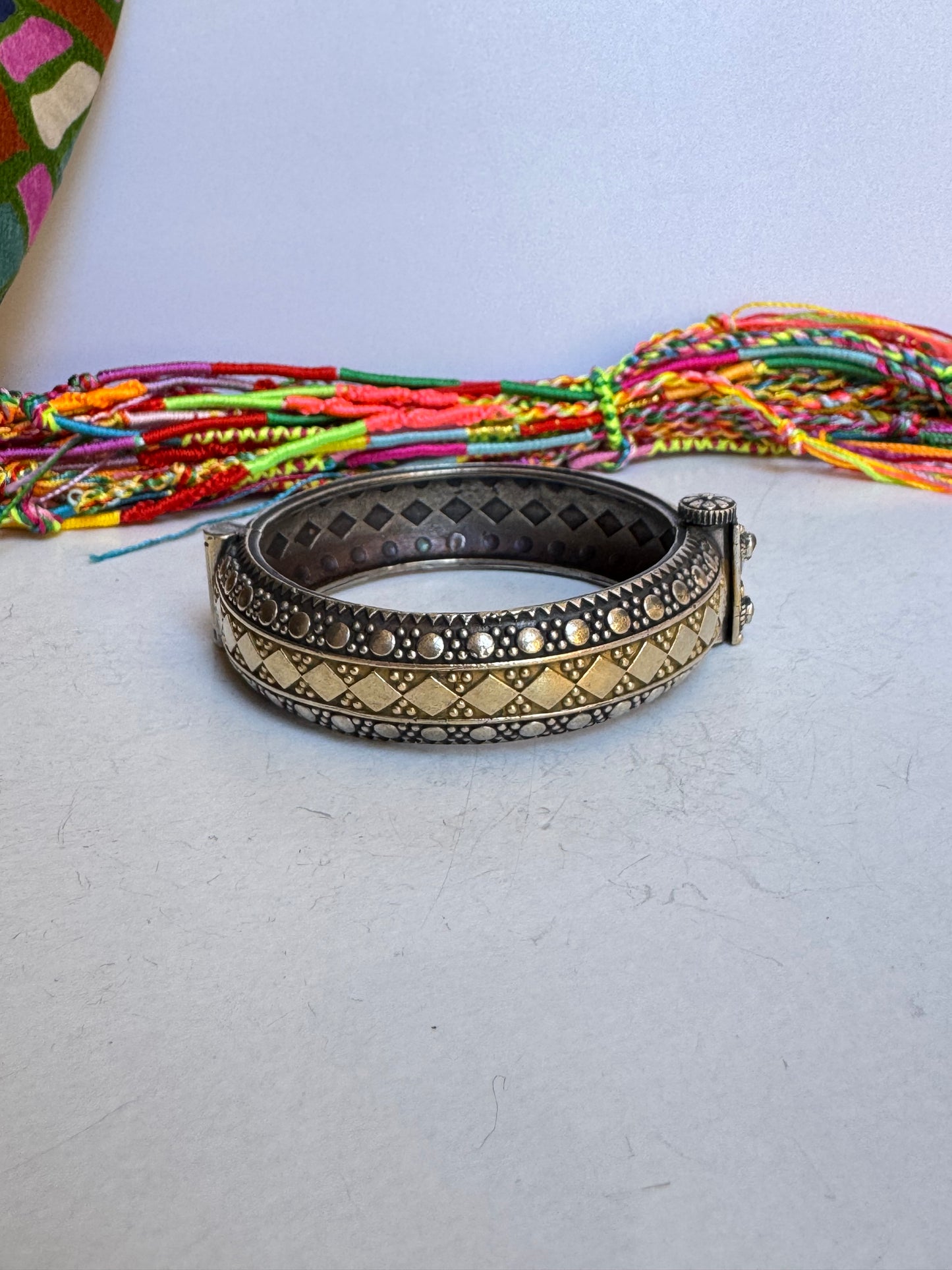 Bracciale bangle argentato