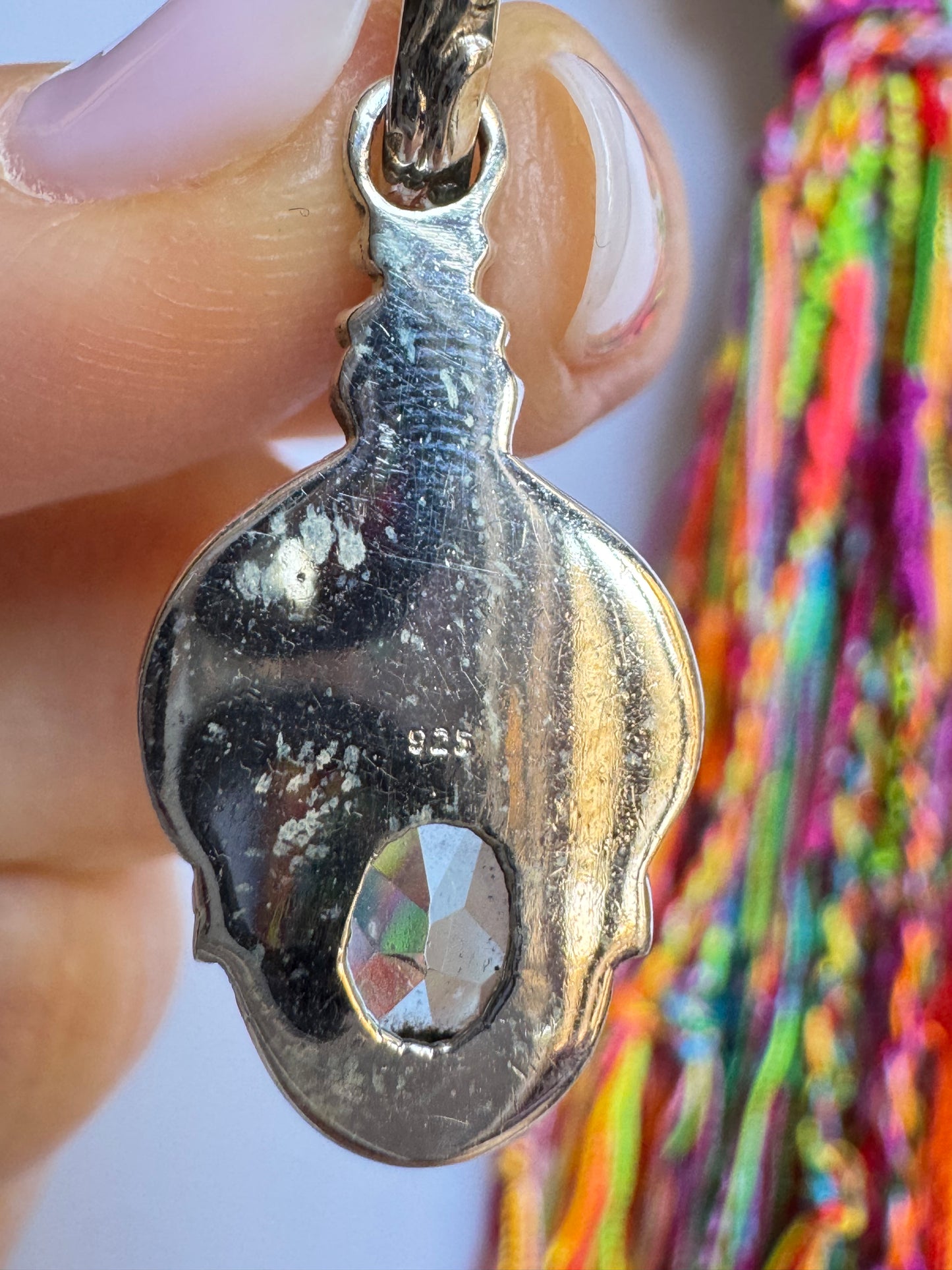 Ciondolo argento 925 acquamarina V17