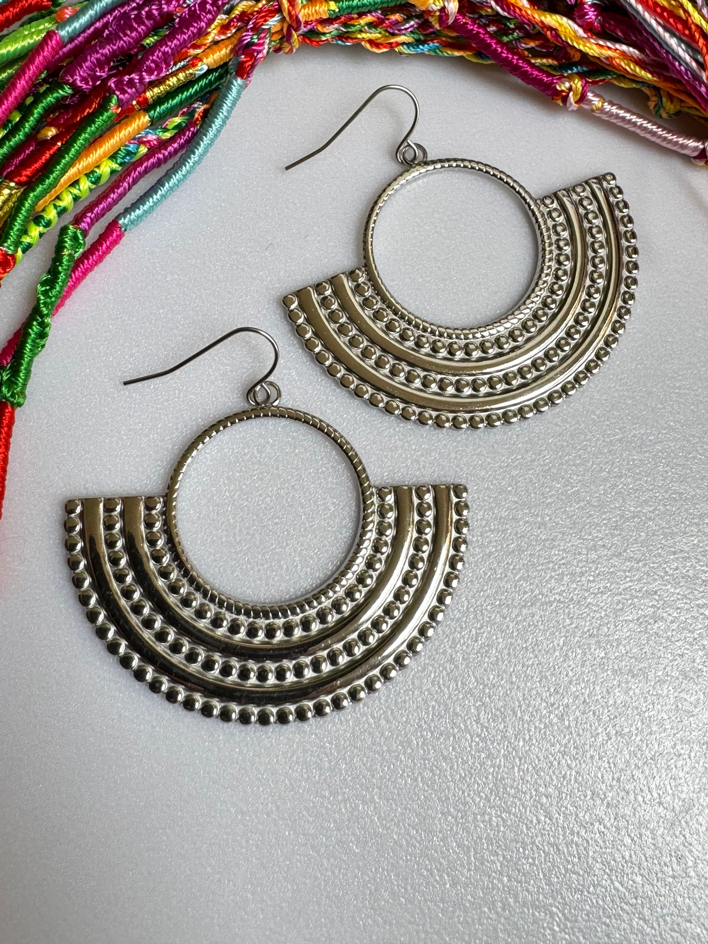 Steel earrings