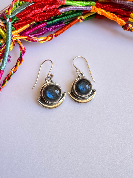 925 silver labradorite earrings R20