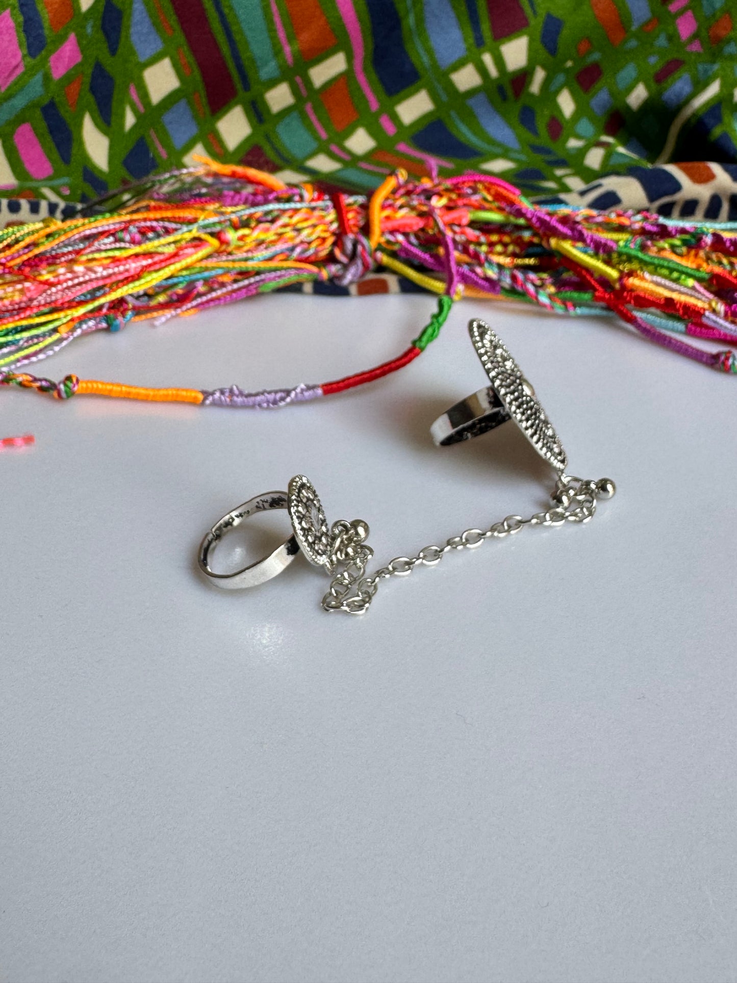 Antique vintage double ring