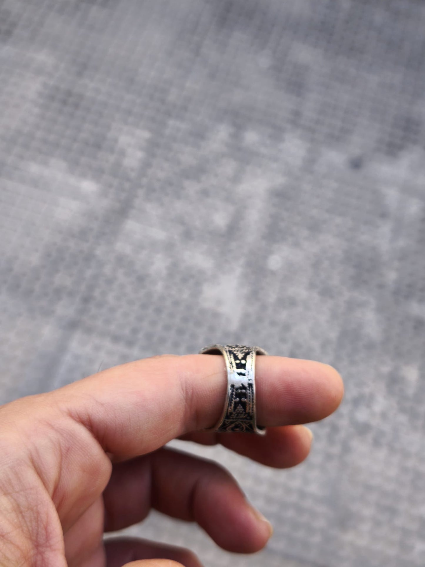 Anello antico pietra agata vintage misura 17 Salyha