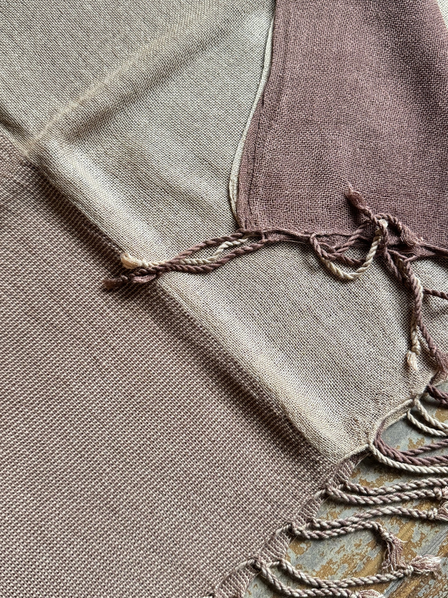 Pashmina scarf India beige