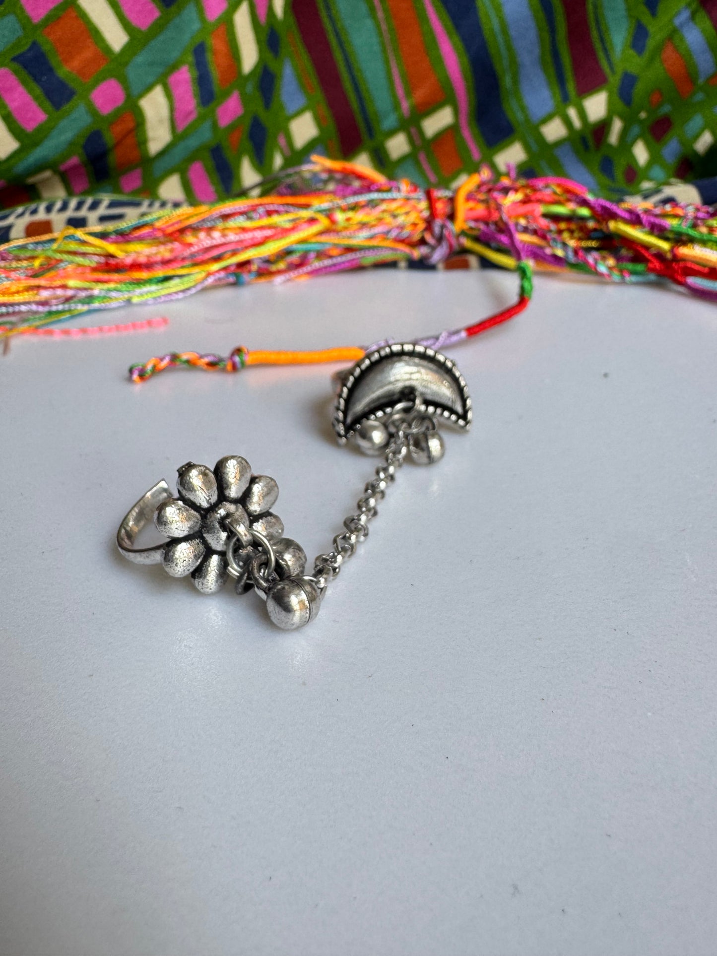 Antique vintage double ring