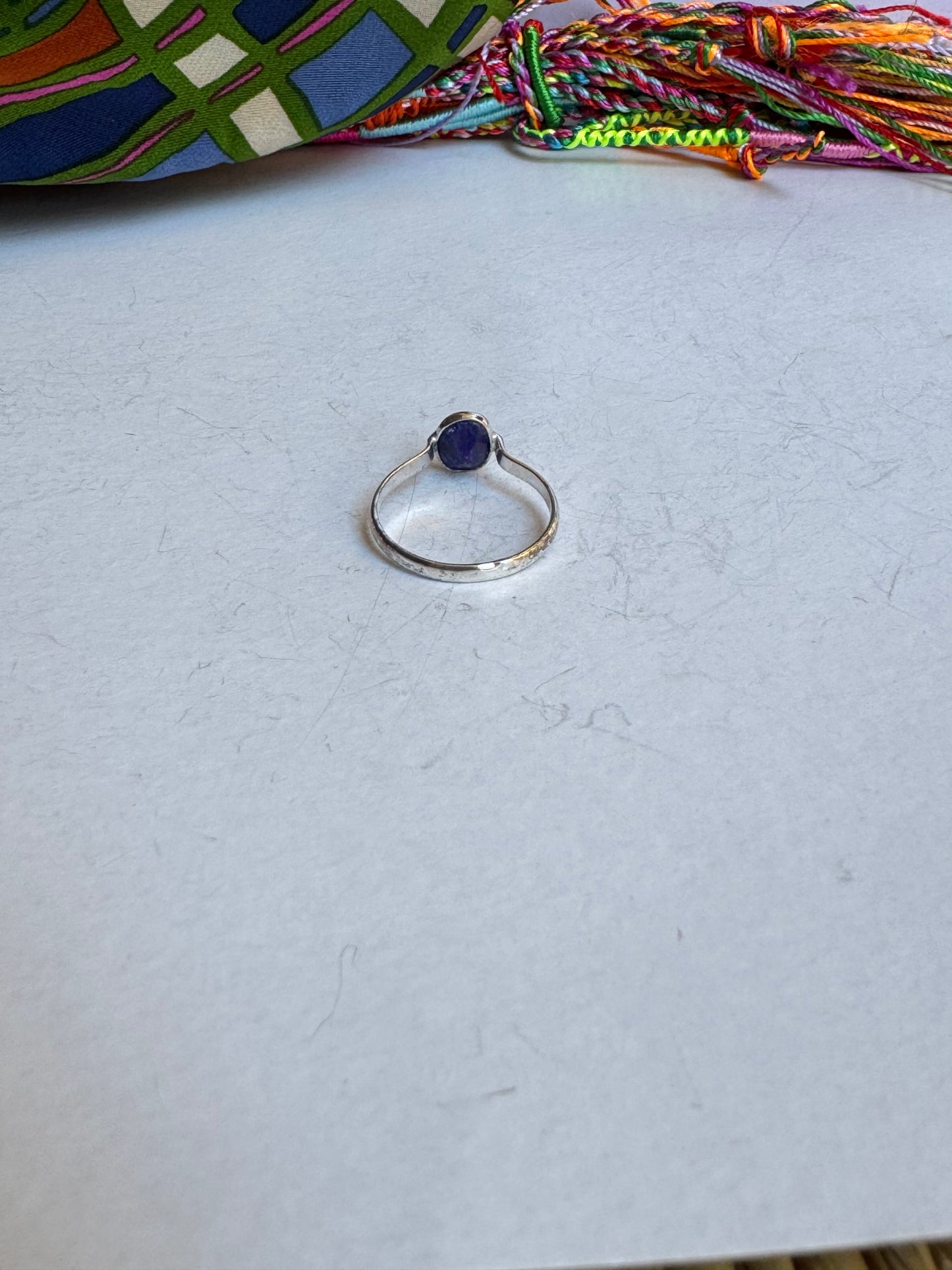 Anello argento 925 lapislazzuli misura 11 - 17WE