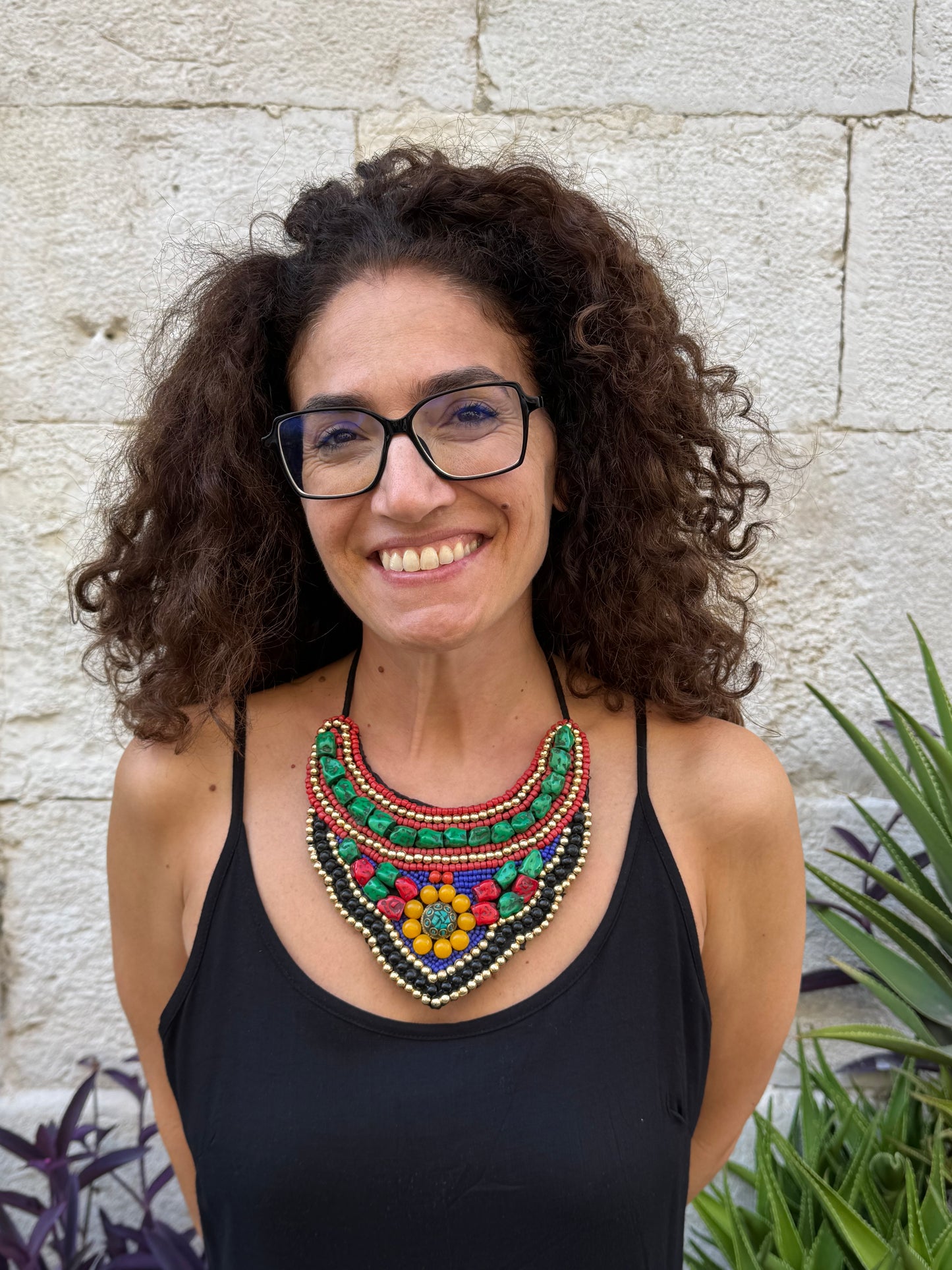 Nepalese bib necklace