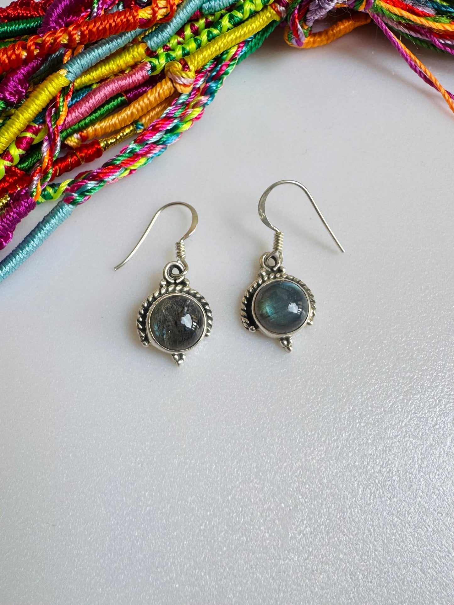 925 silver labradorite earrings R39
