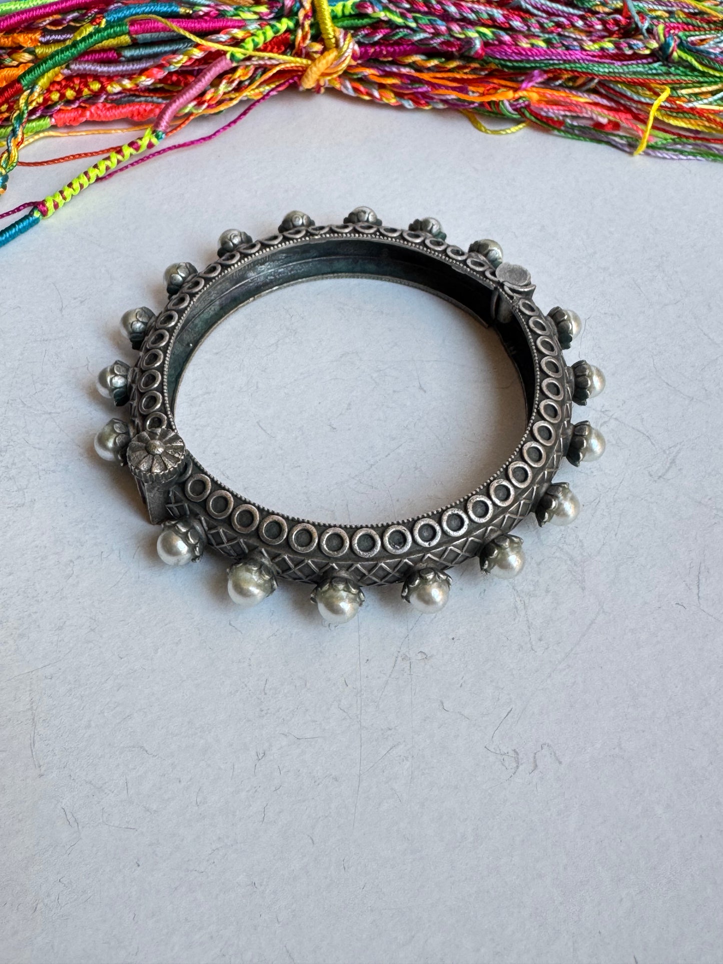 Bracciale bangle argentato