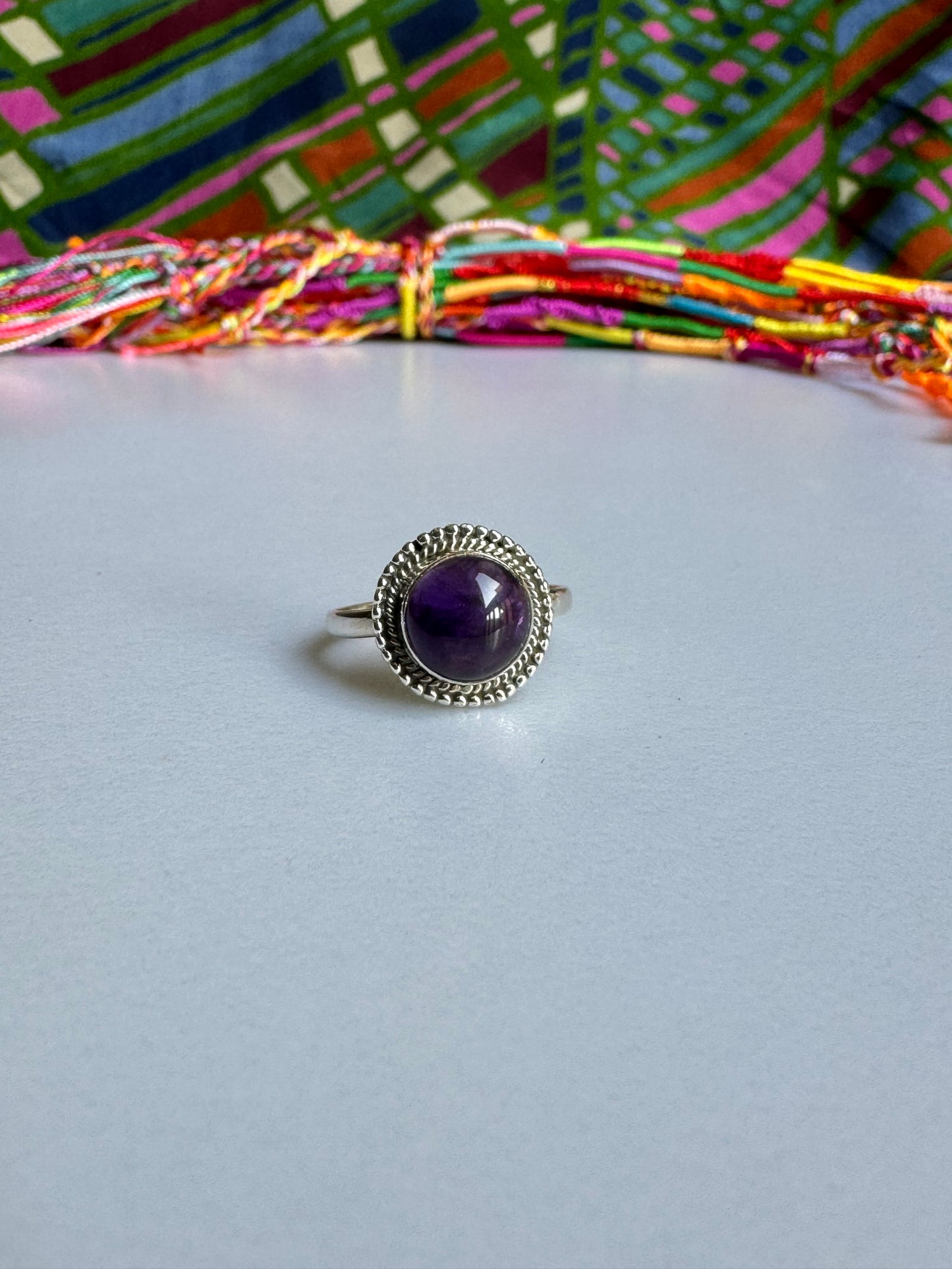 Amethyst Silver Ring E91