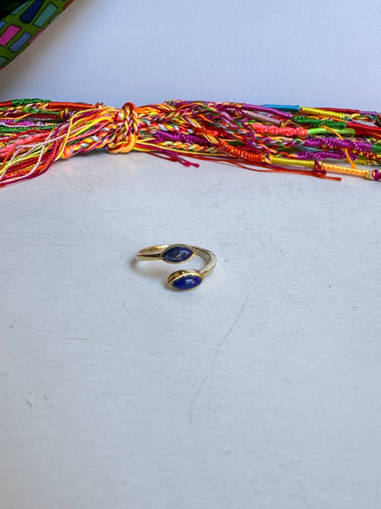 Anello boho dorato lapis