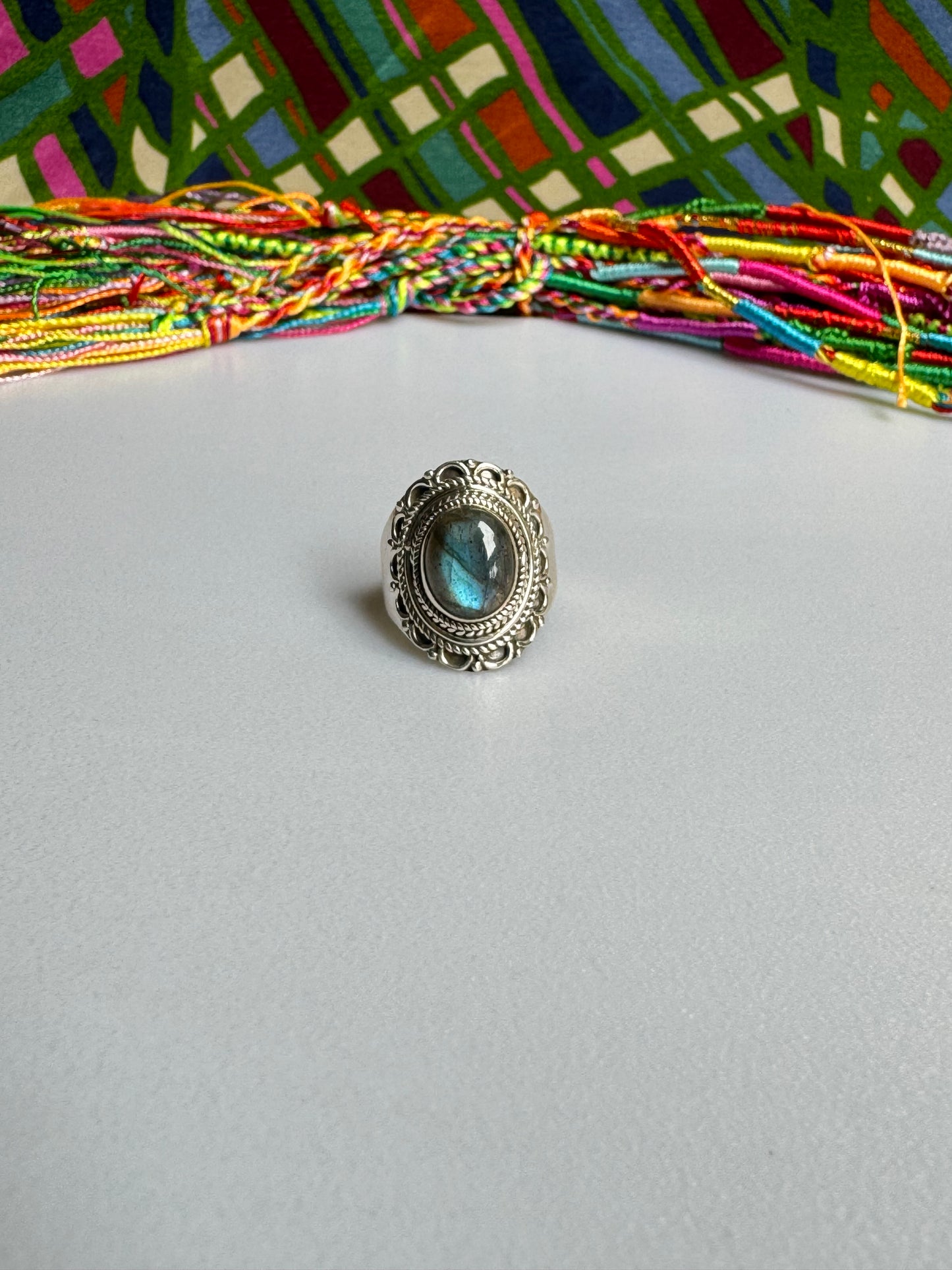 Labradorite Silver Ring E27