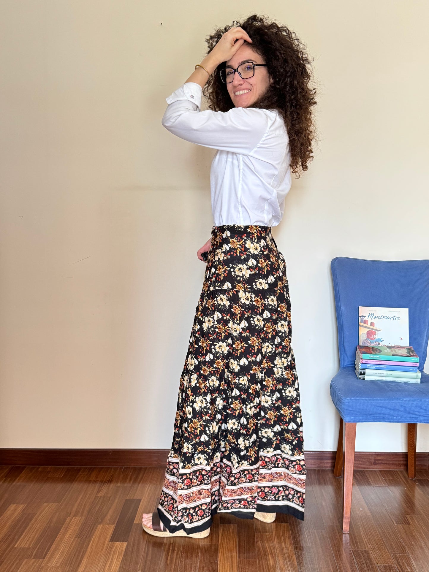 Long floral skirt size S 3G