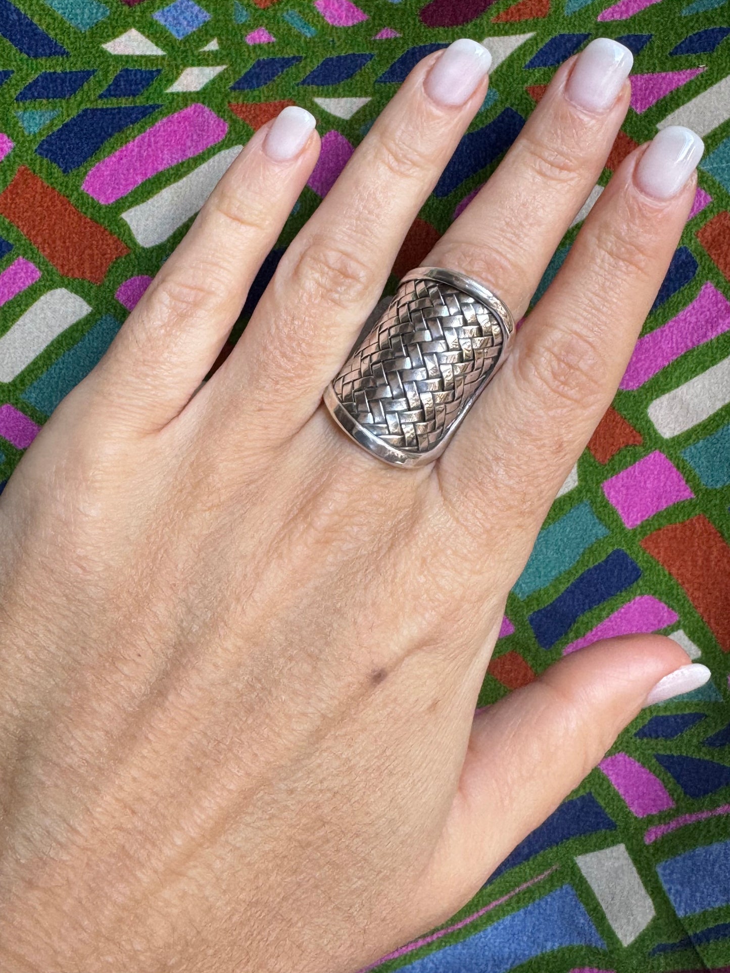 Ringschiene aus 925er Silber, Größe 17 – Z83