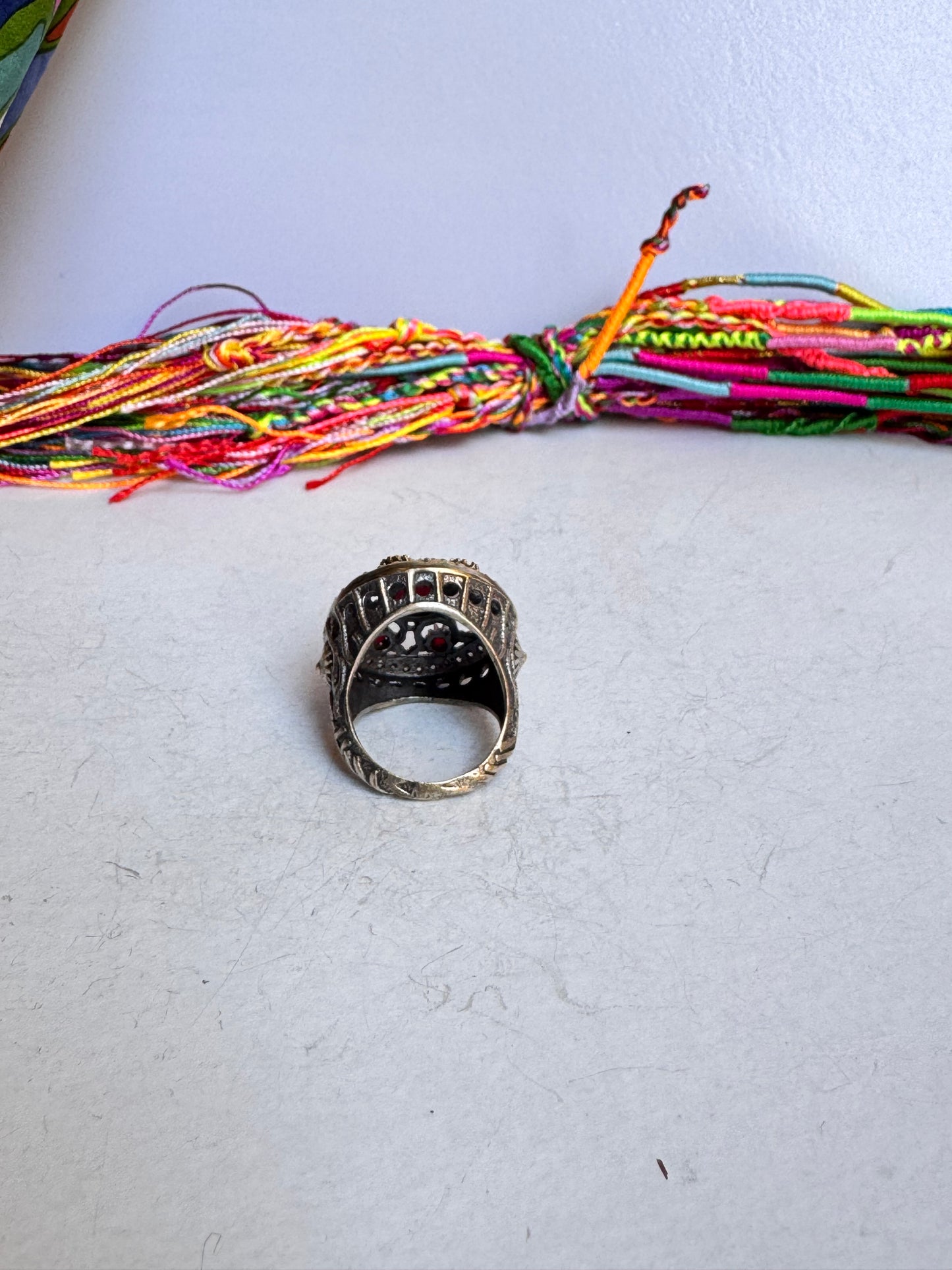Anello design vintage misura 17
