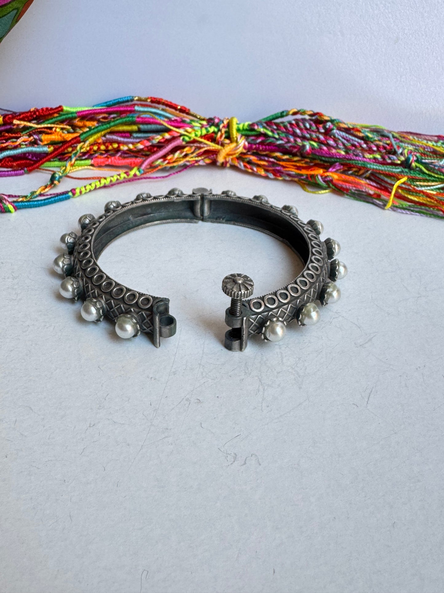 Bracciale bangle argentato
