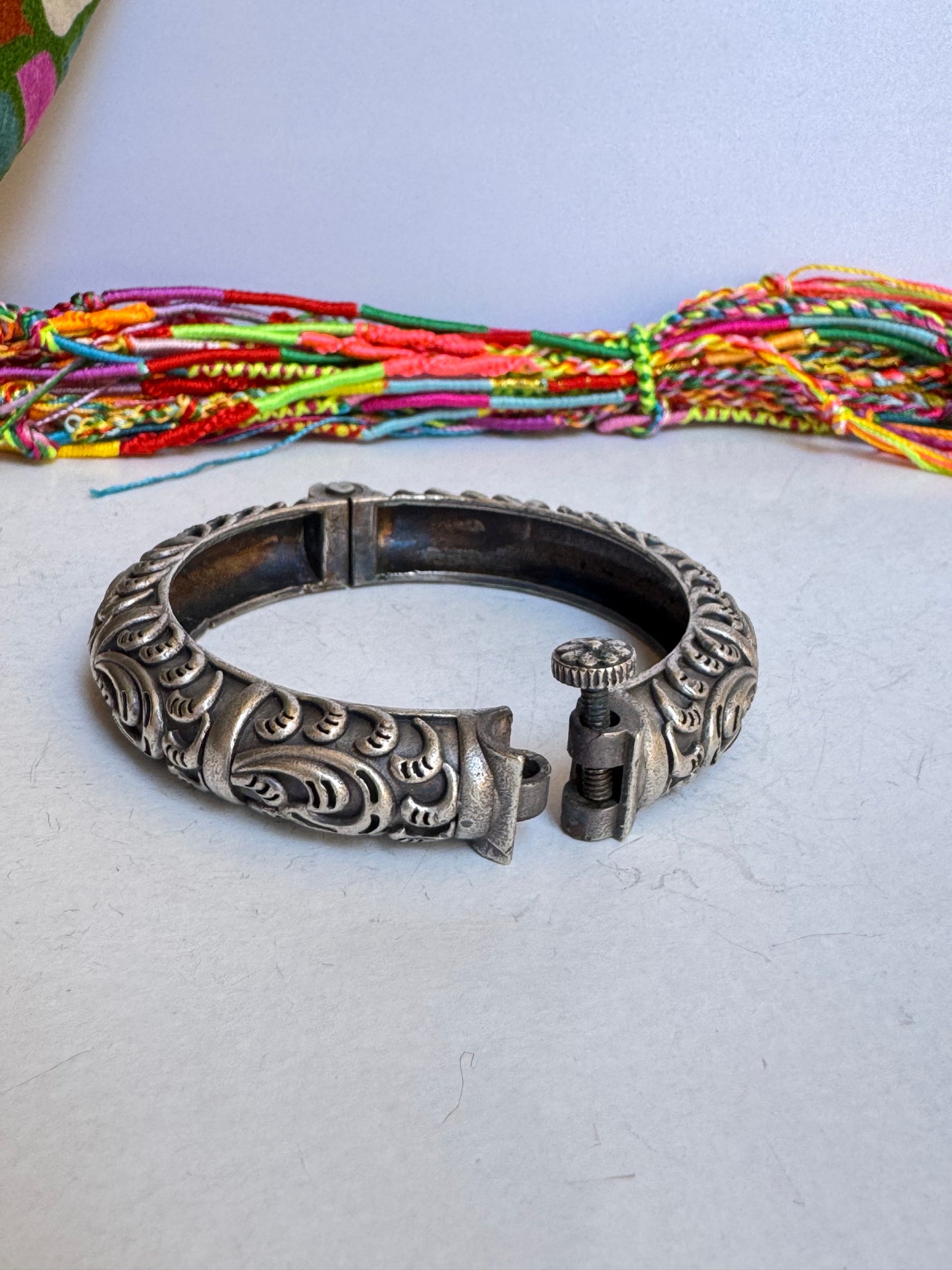 Bracciale bangle argentato