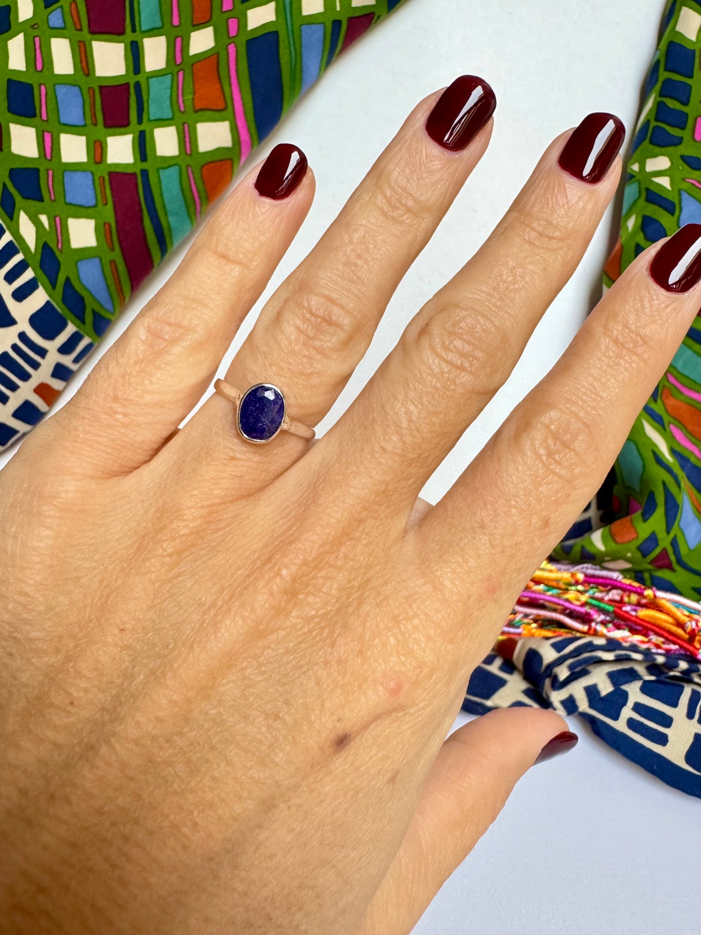 Anello argento925 lapislazzuli misura 11-