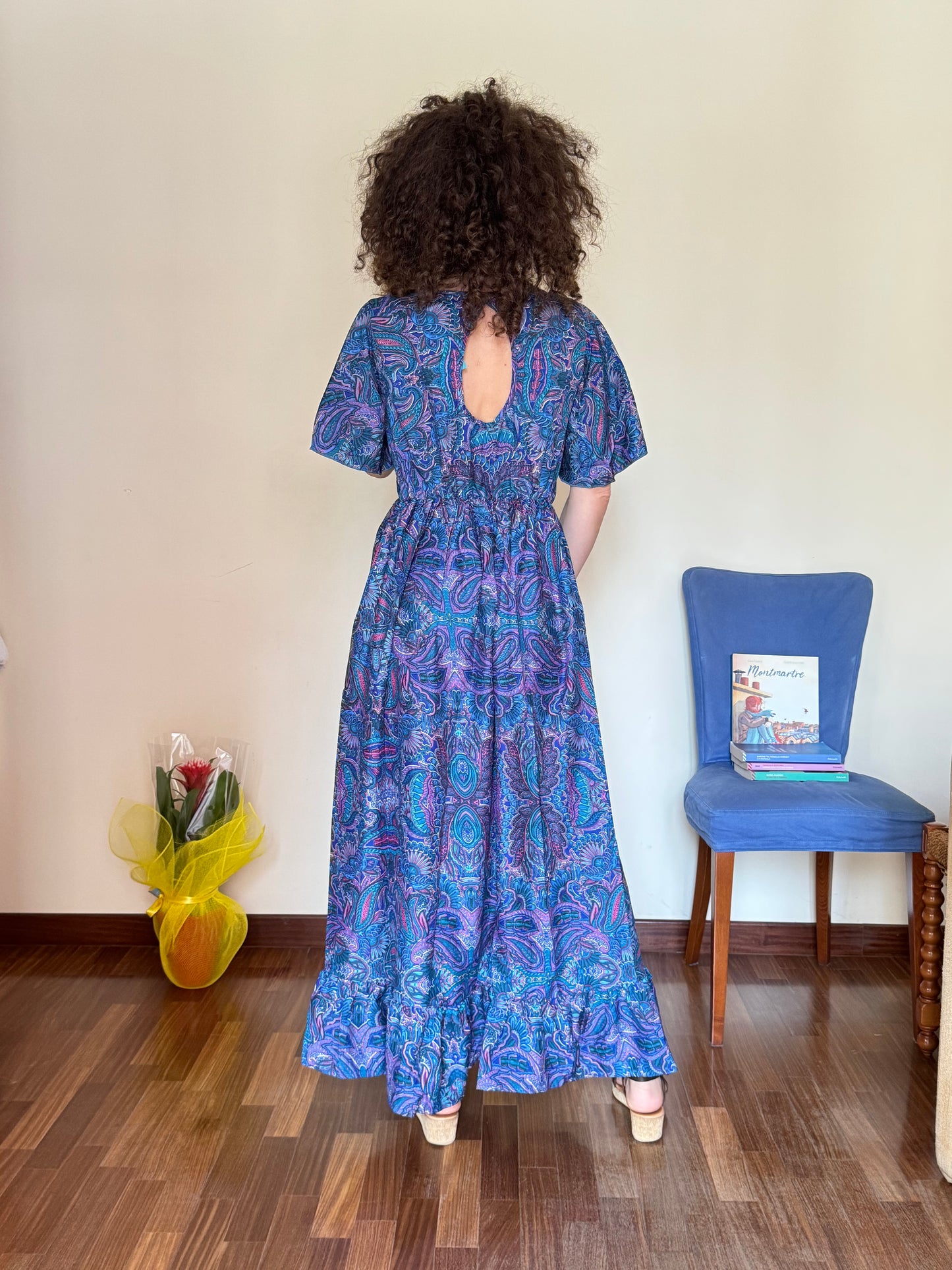 Long boho dress V17