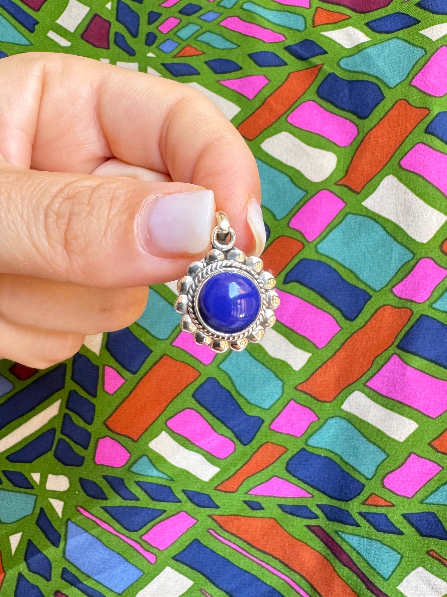 925 silver Lapis C2 pendant