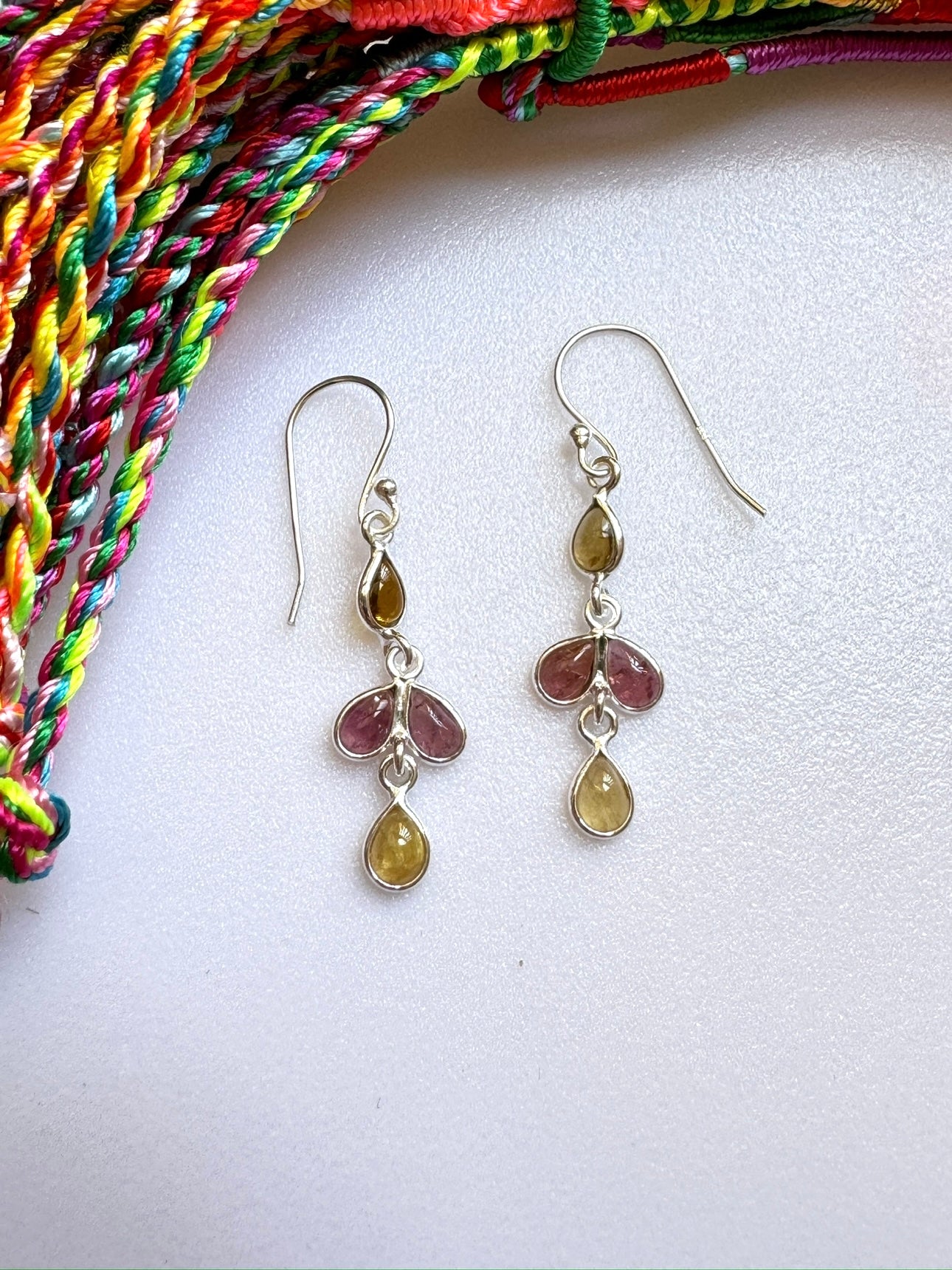 TO17 tourmaline 925 silver earrings