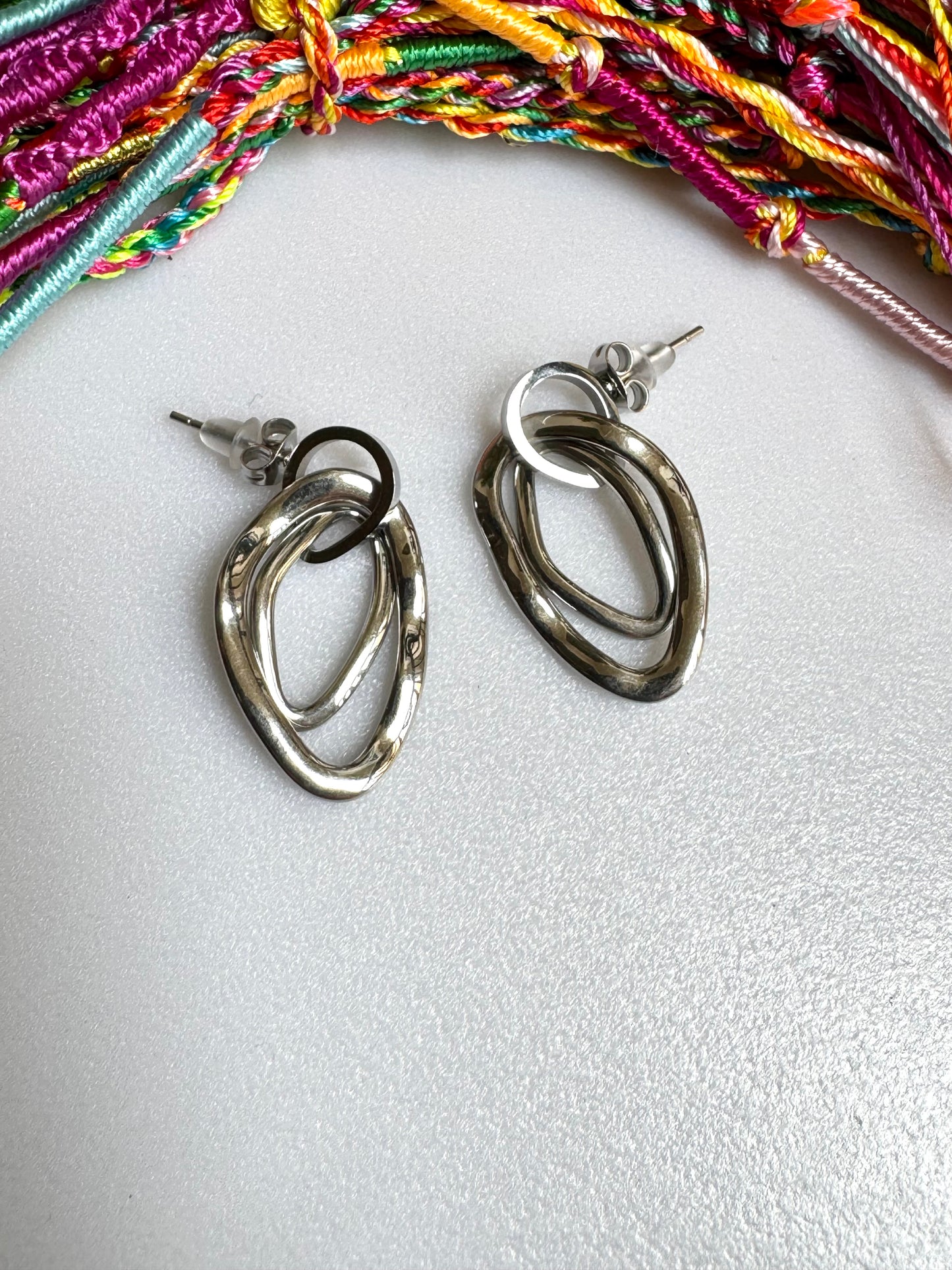 Steel earrings