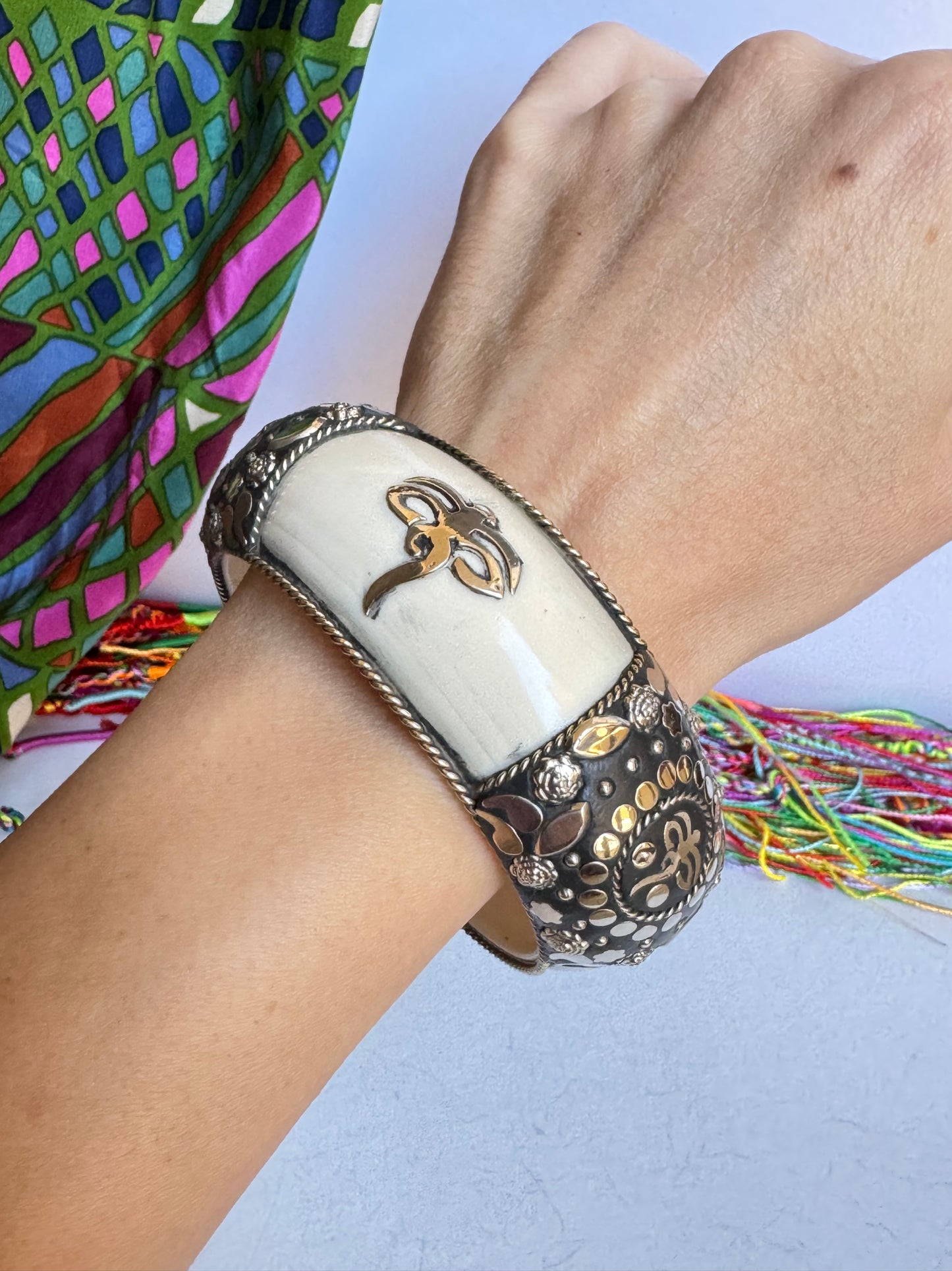 Bracciale bangle argentato