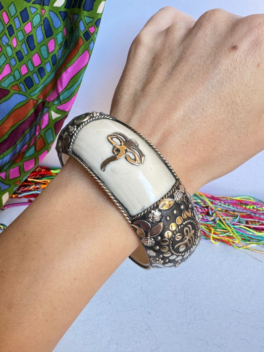 Bracciale bangle argentato