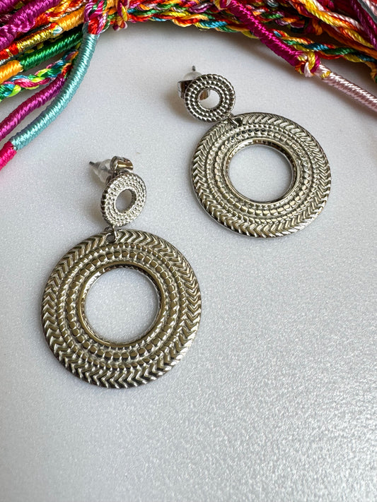 Steel earrings