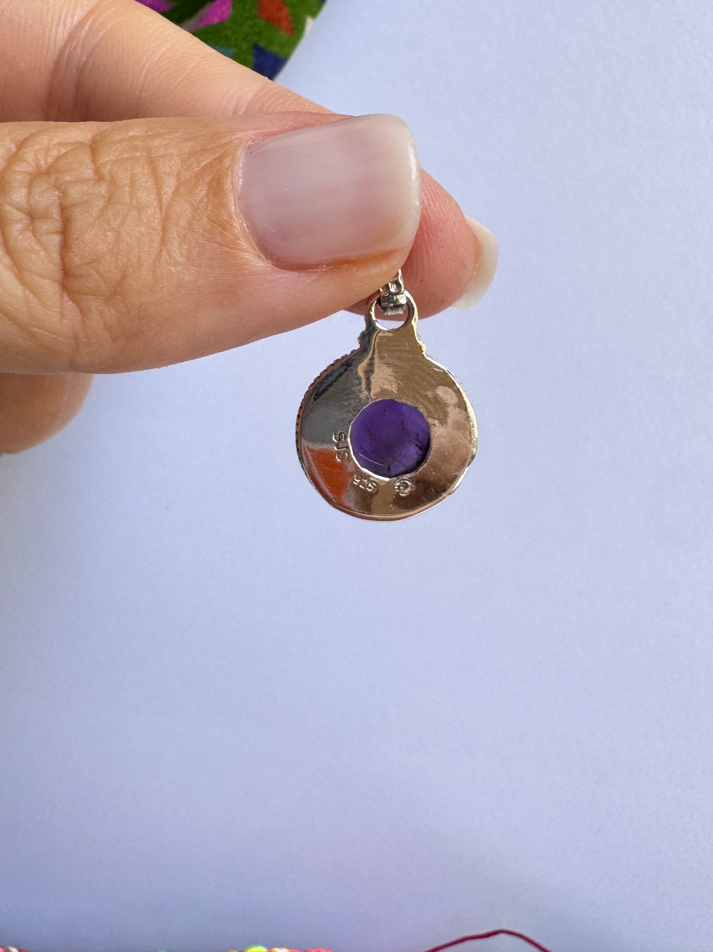 Ciondolo argento 925 ametista 51K