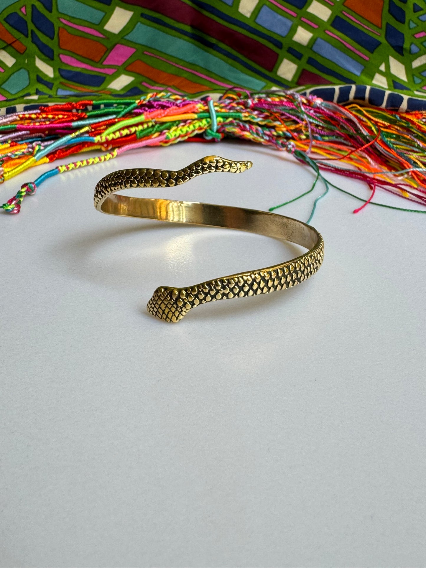 Golden snake boho bracelet