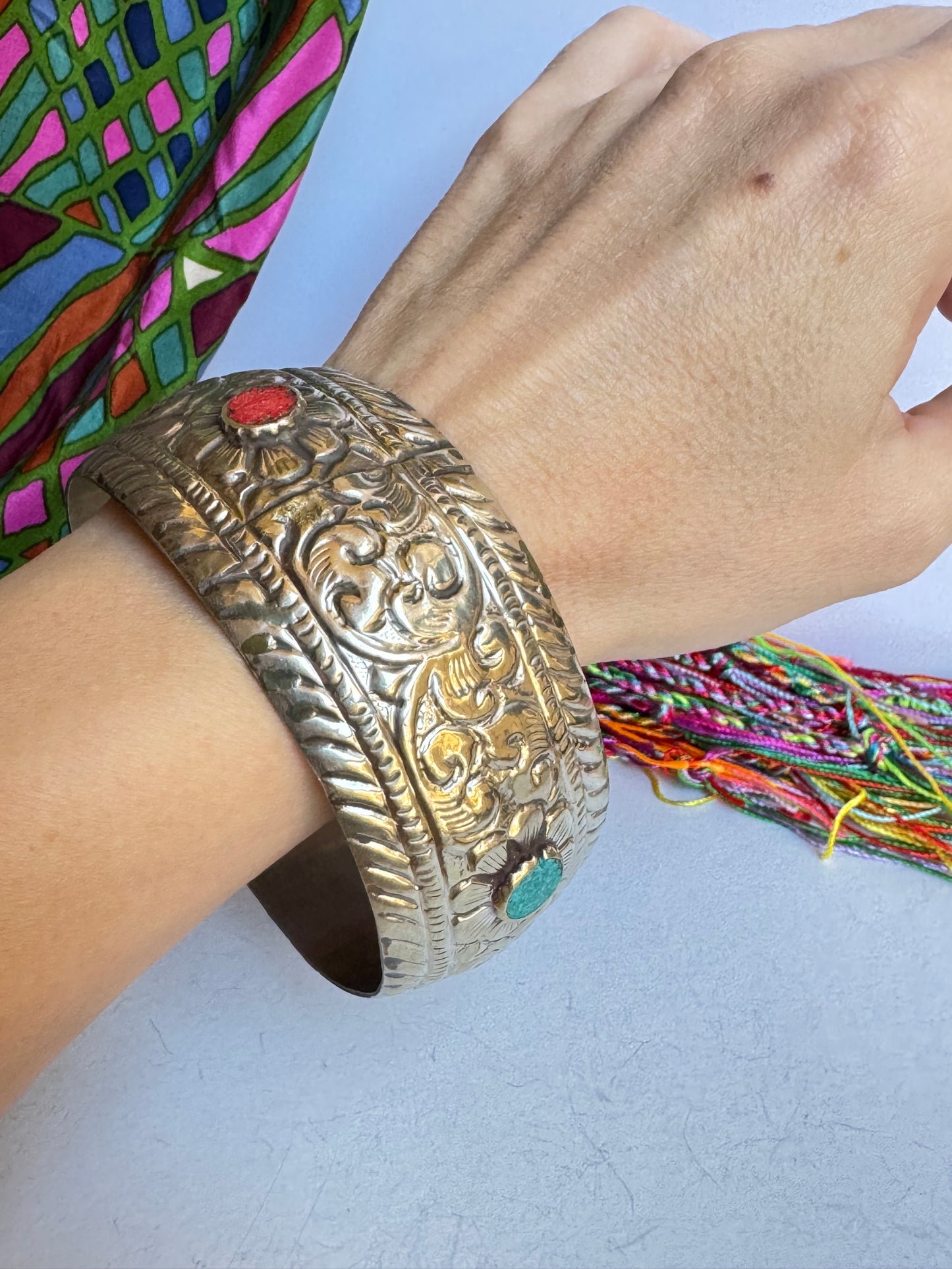 Bracciale bangle argentato