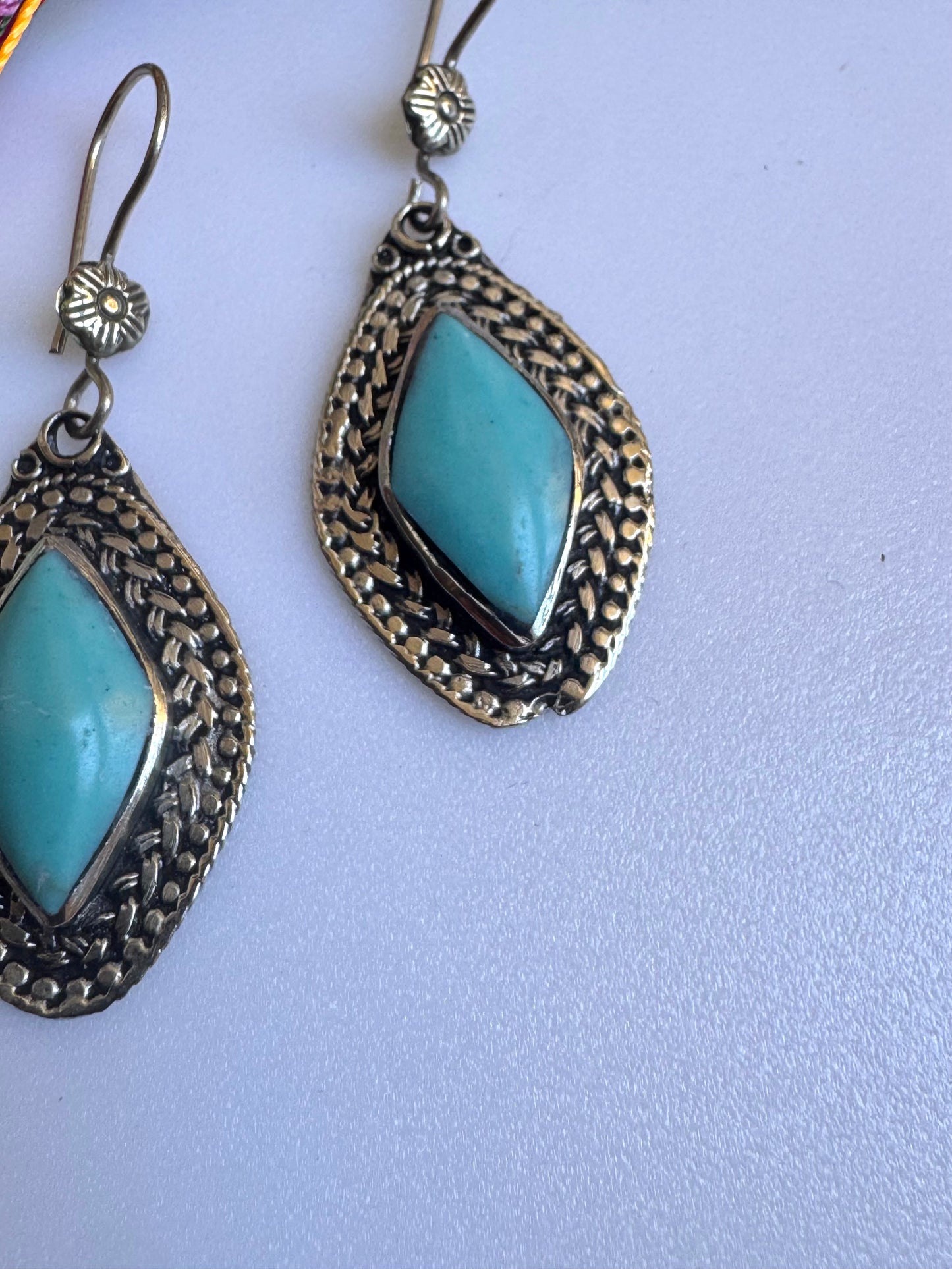 Orecchini antichi turchese vintage