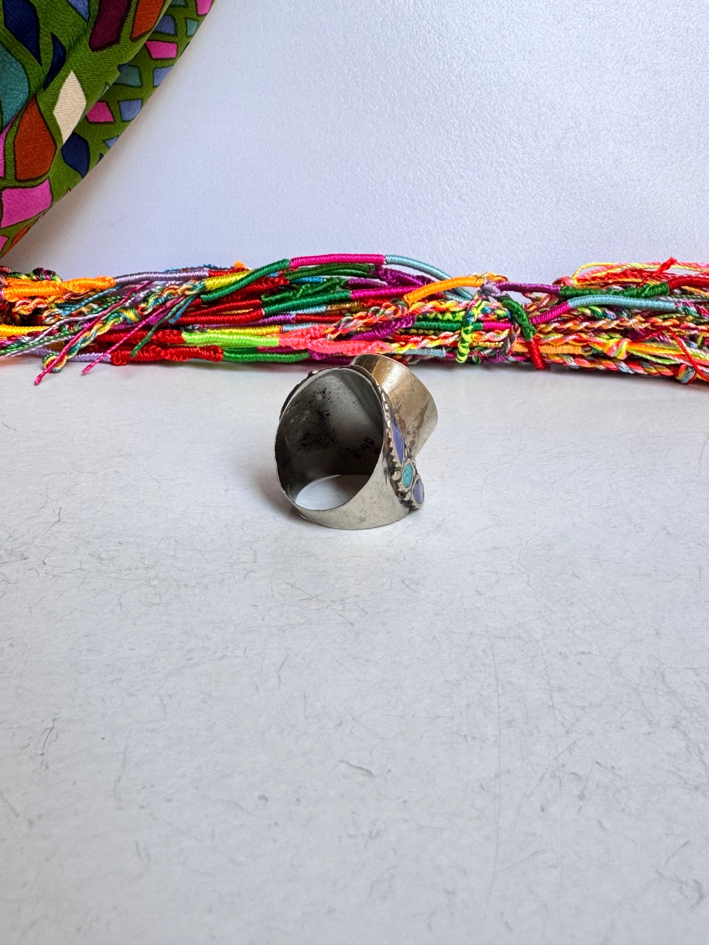 Anello nepalese vintage misura 25