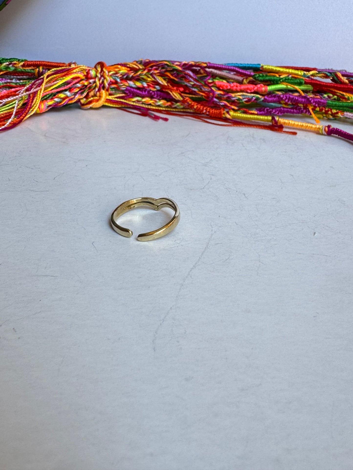 Anello boho dorato v