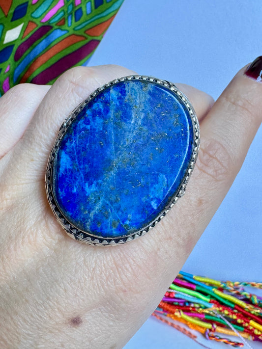Anello antico pietra dura lapislazzuli vintage