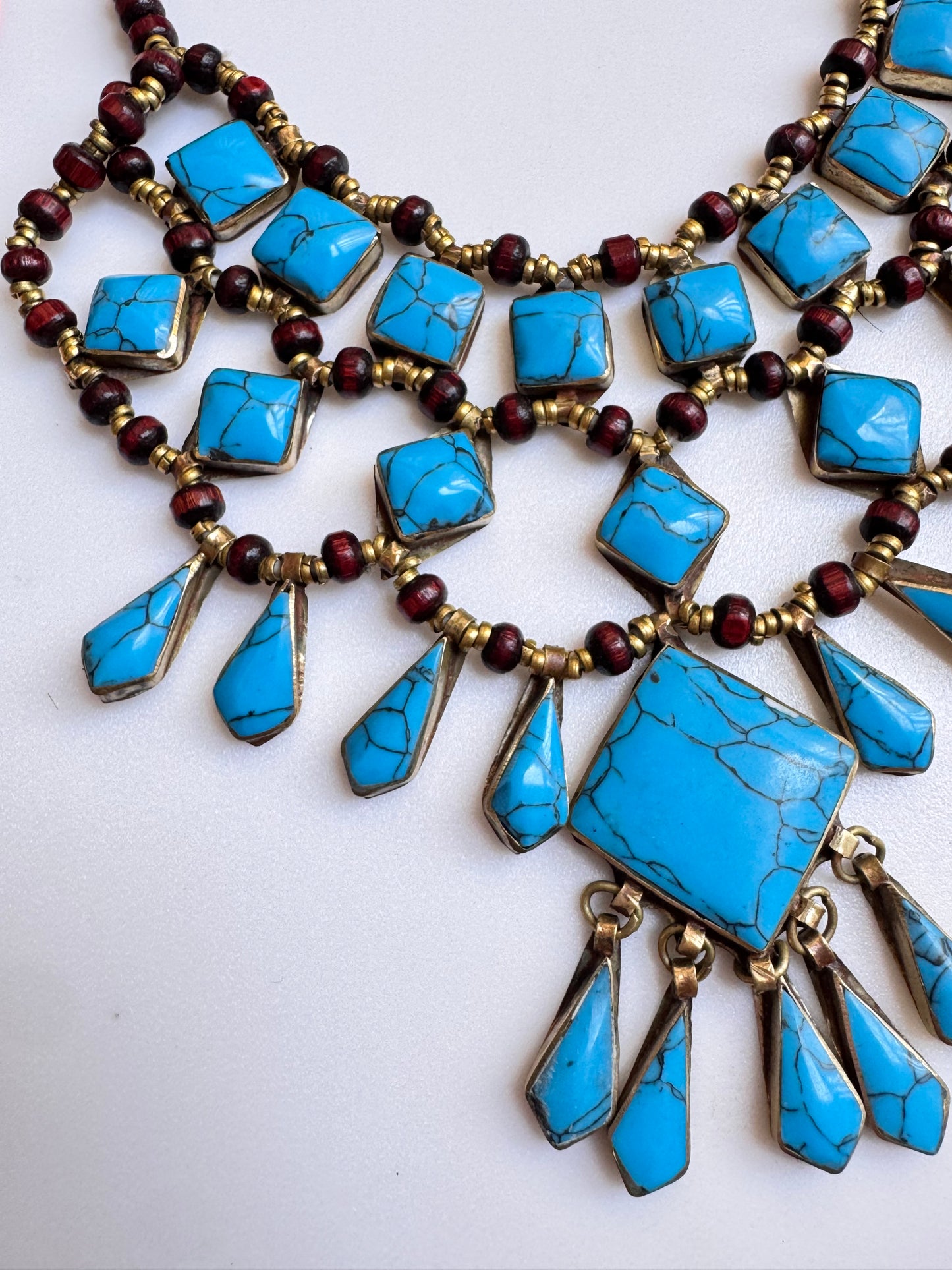 Collana vintage howlite