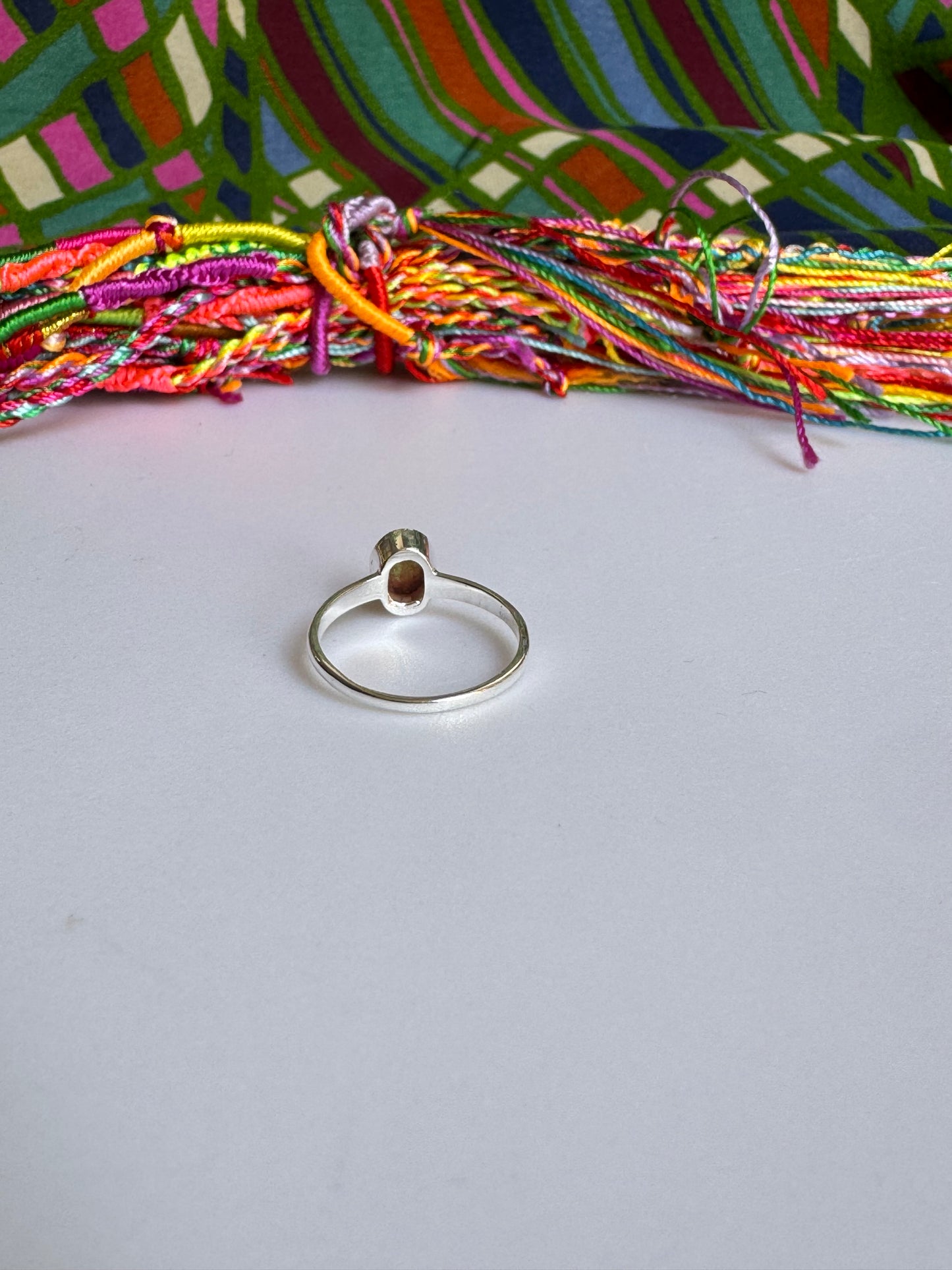 925 silver tourmaline ring size 14/15 - TA39