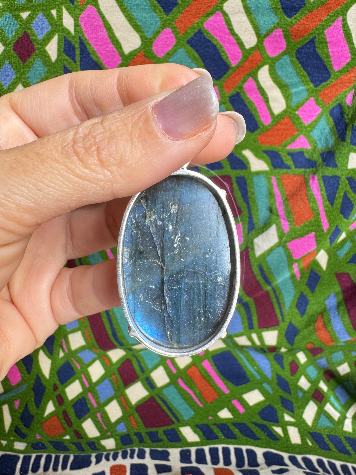 925 labradorite silver pendant