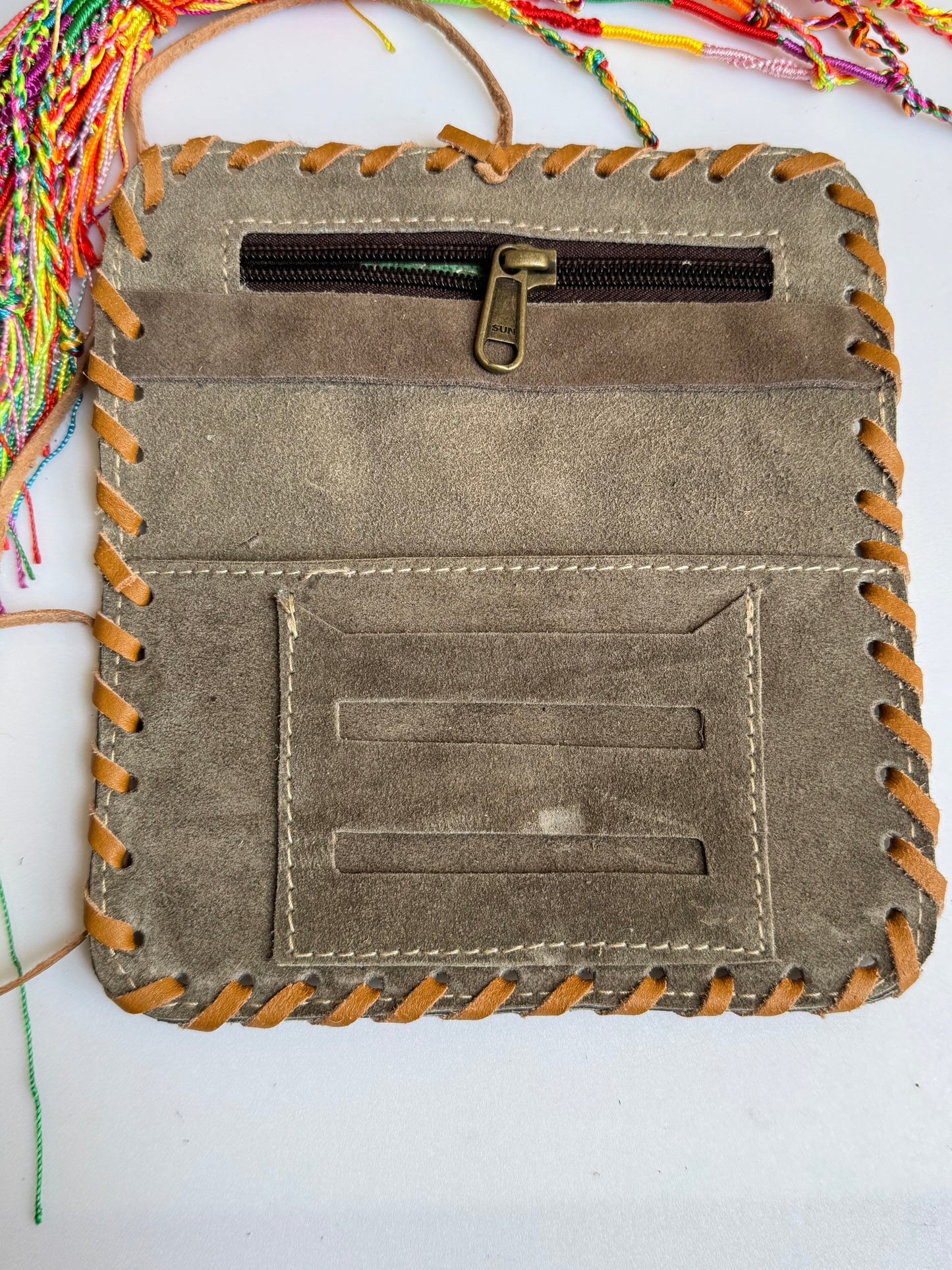 Porta tabacco in pelle 16x9 cm