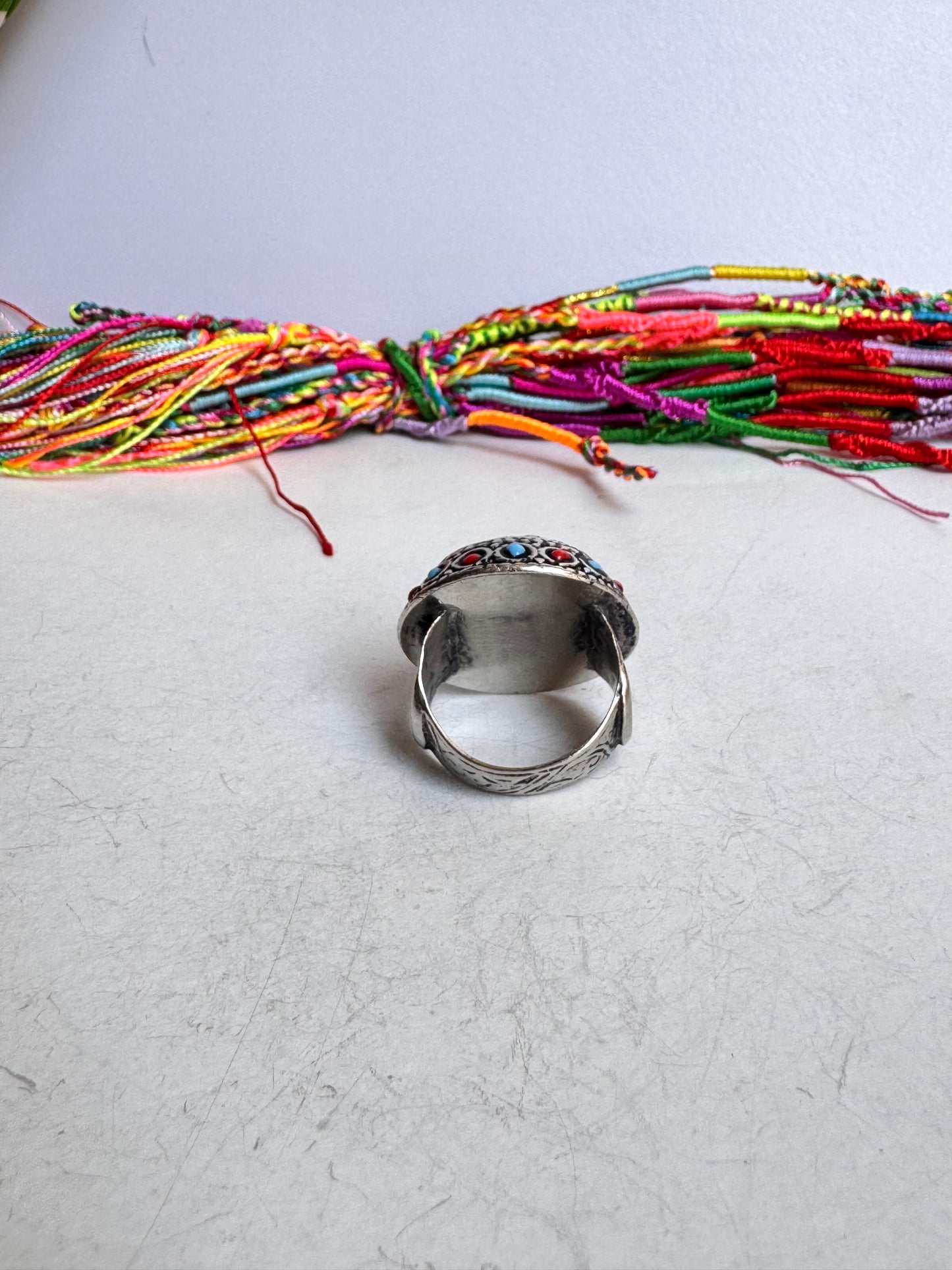 Anello vintage howlite misura 19