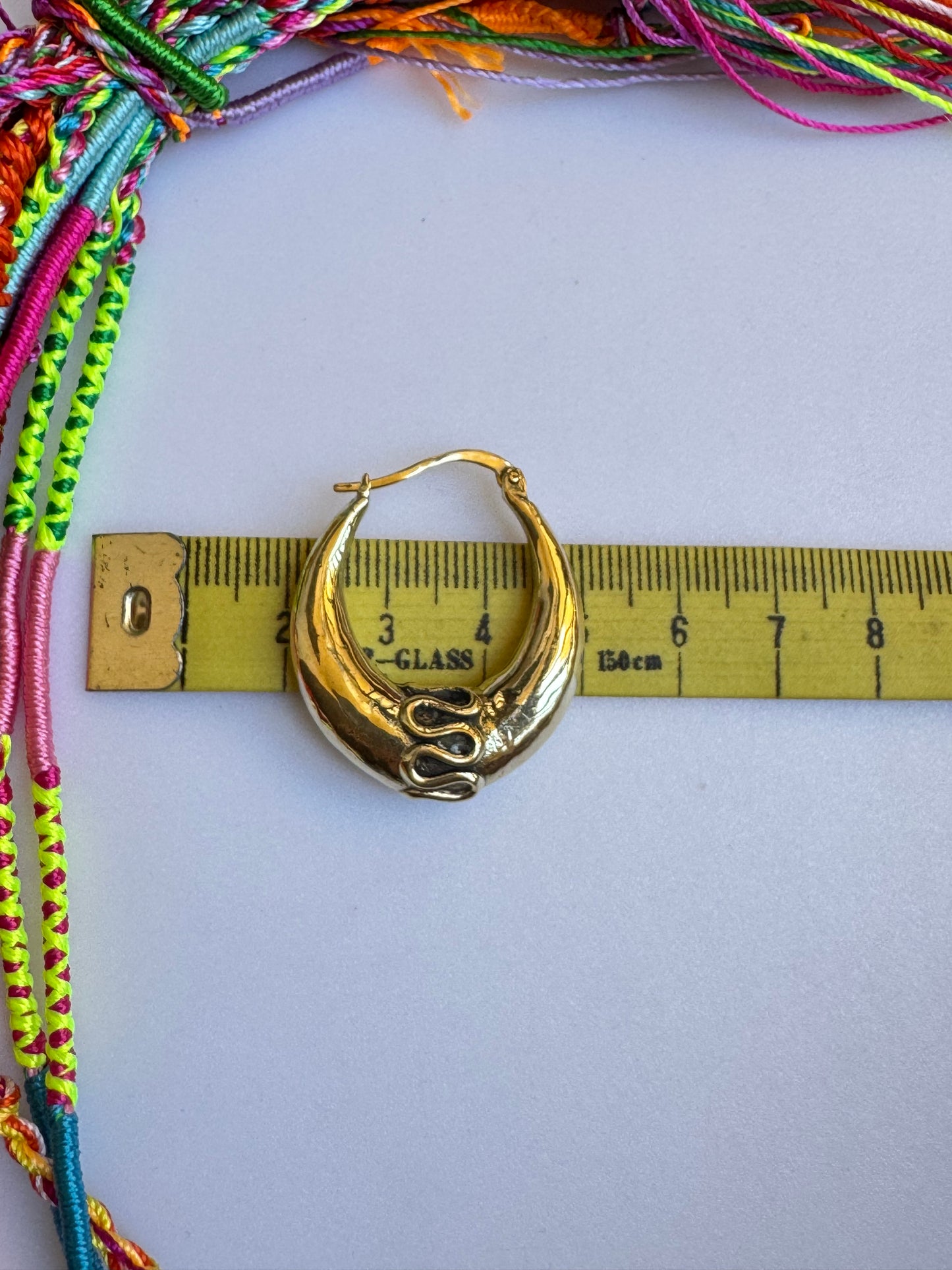 Orecchini boho dorato tribali goccia