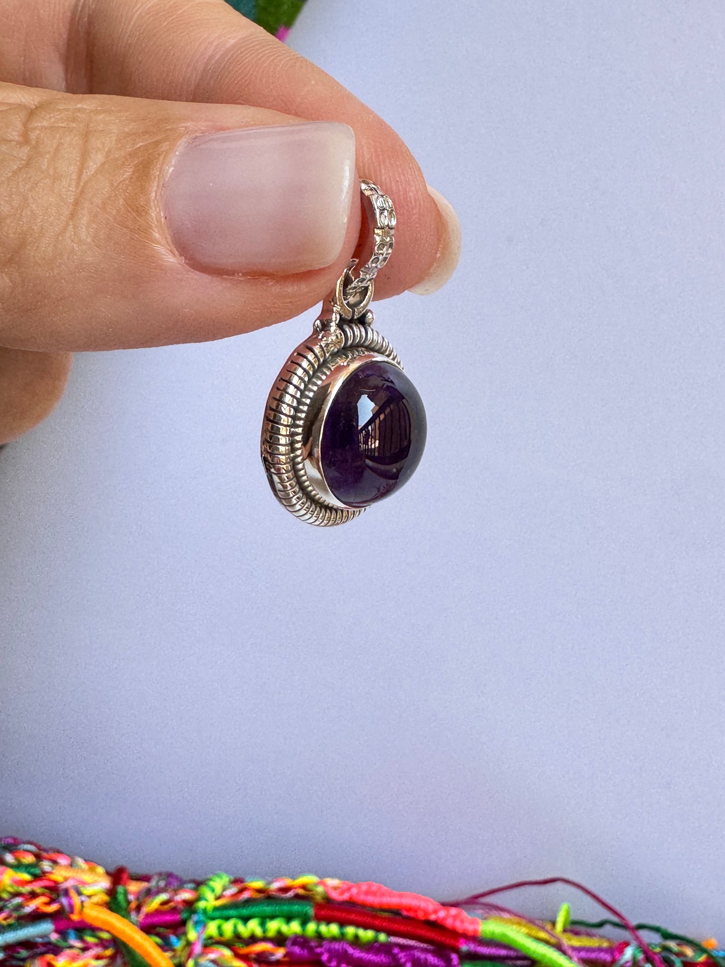 Ciondolo argento 925 ametista 51K