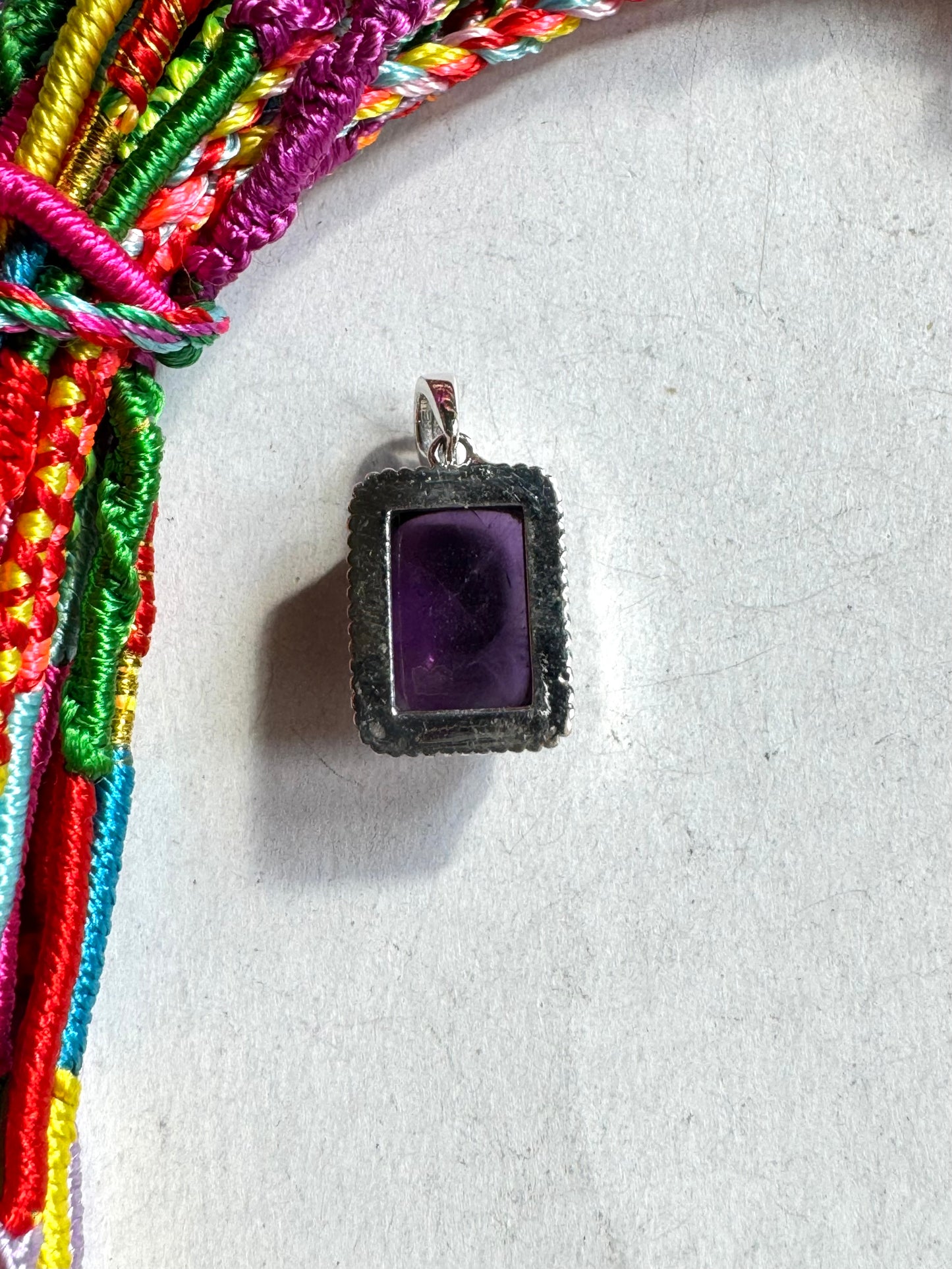 Amethyst 925 silver pendant