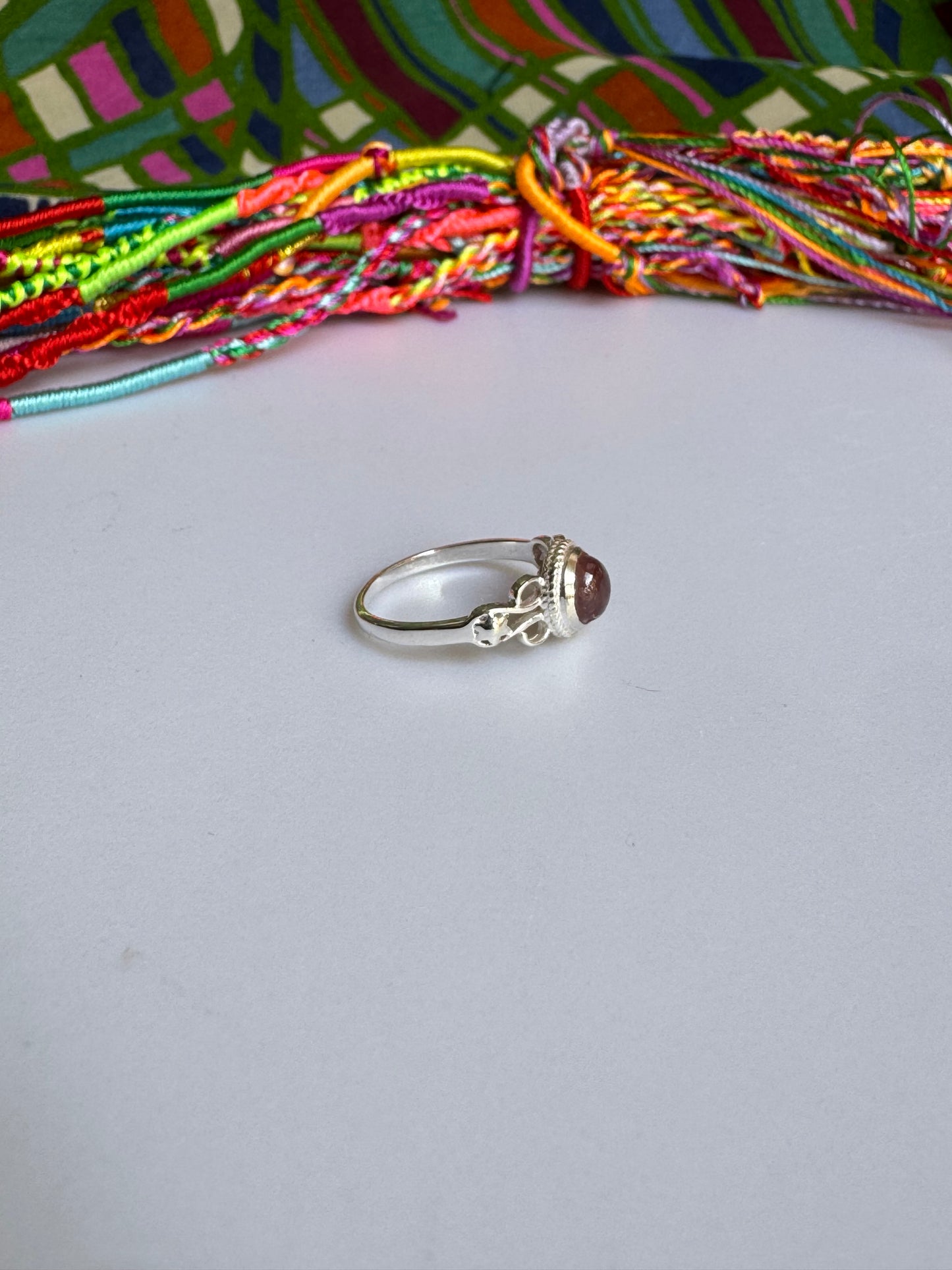 925 silver tourmaline ring size 17 - TA40