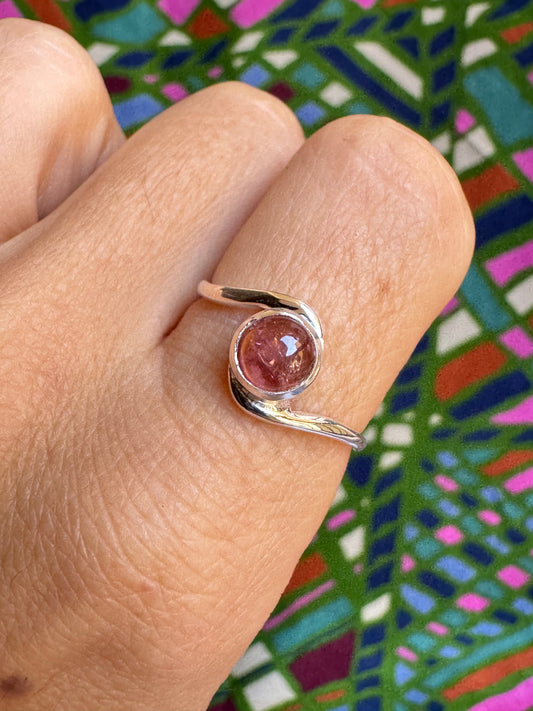 925 Silber Turmalin Ring Größe 22 - TA17