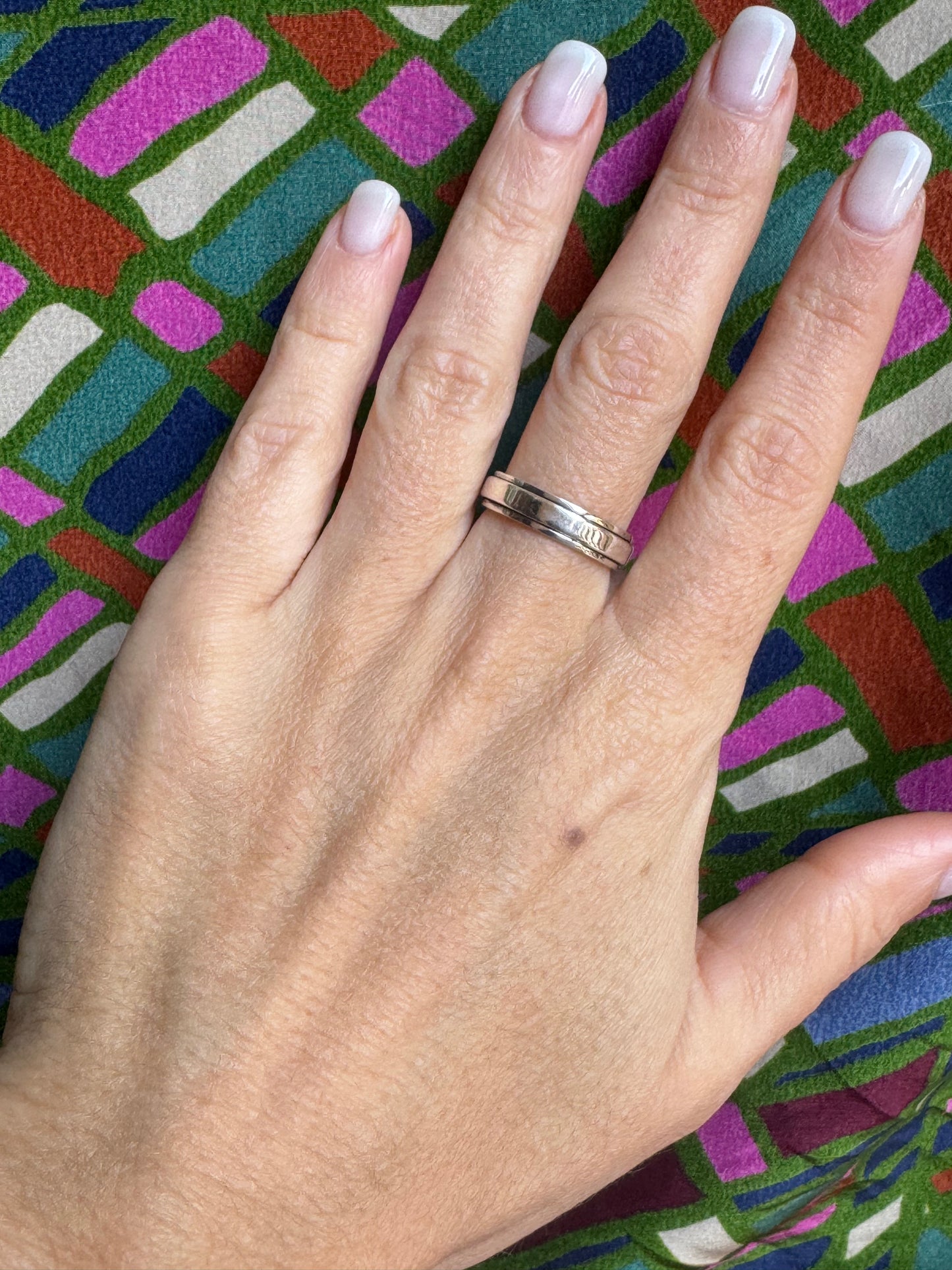 Ringschiene aus 925er Silber, Größe 16 – Z60