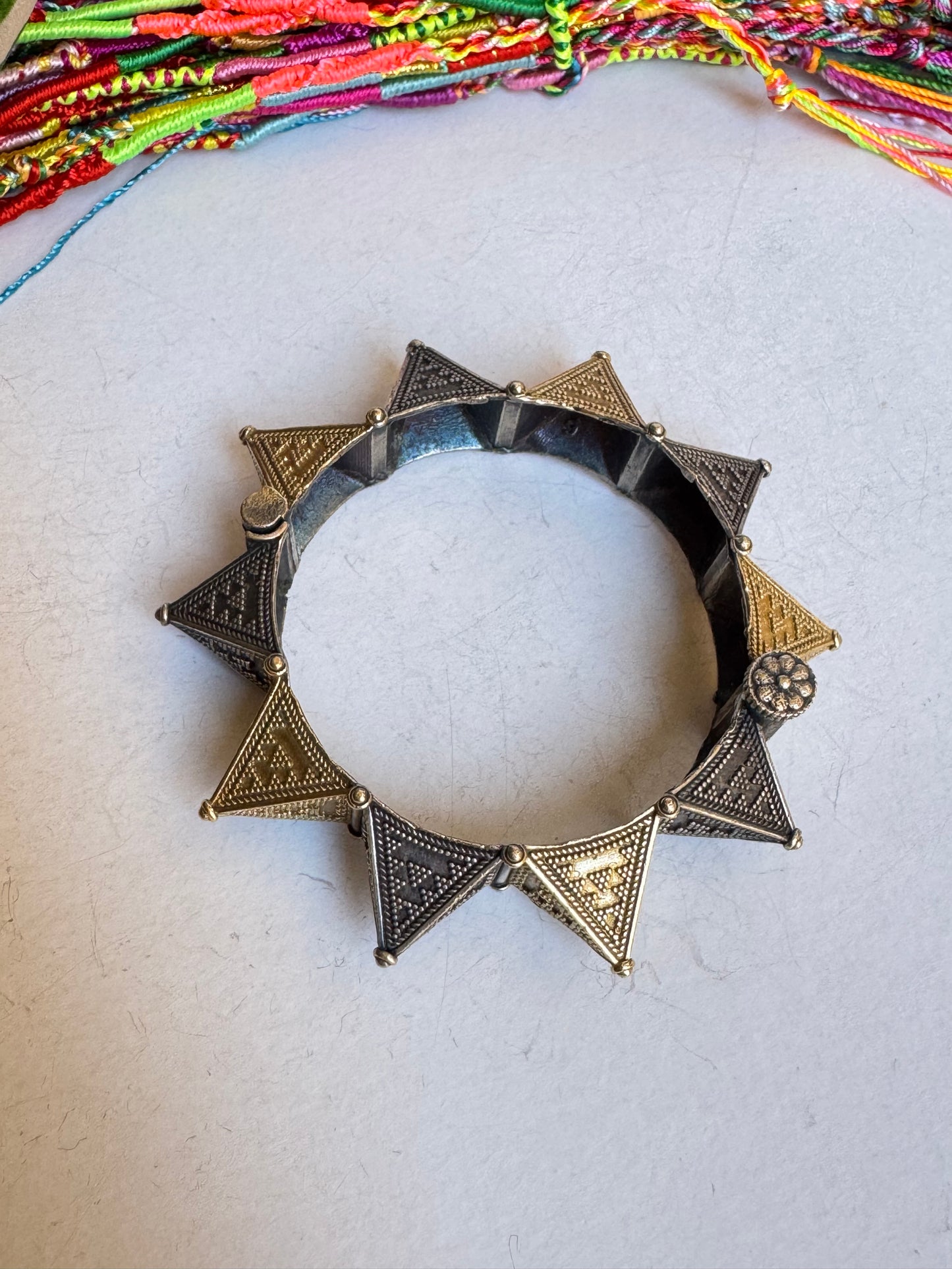 Bracciale bangle argentato